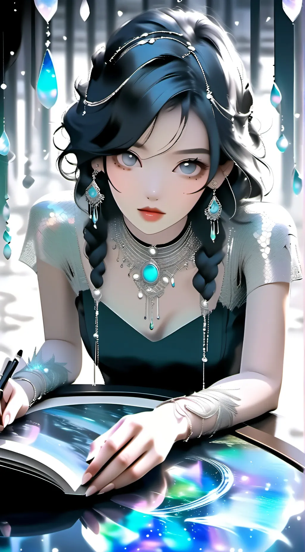 ai character: ♡Luna ♡ background