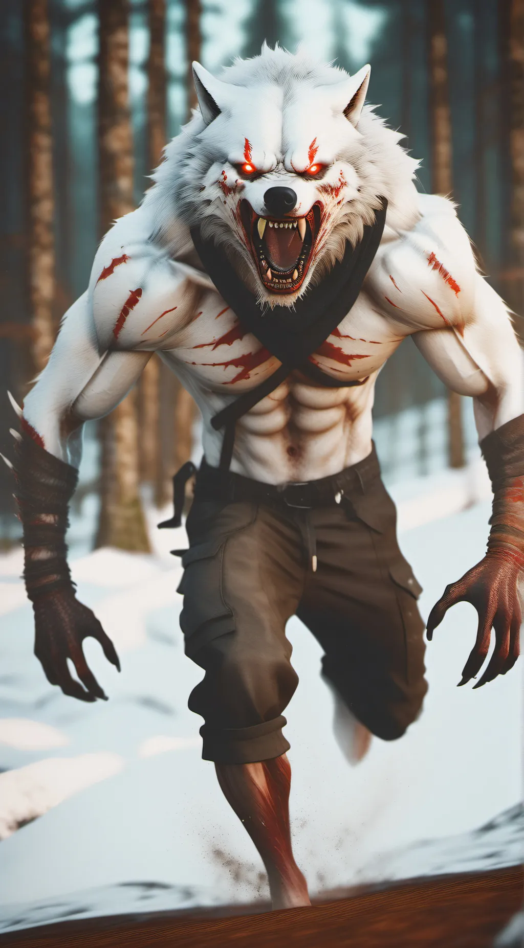 ai character: skinwalker  background