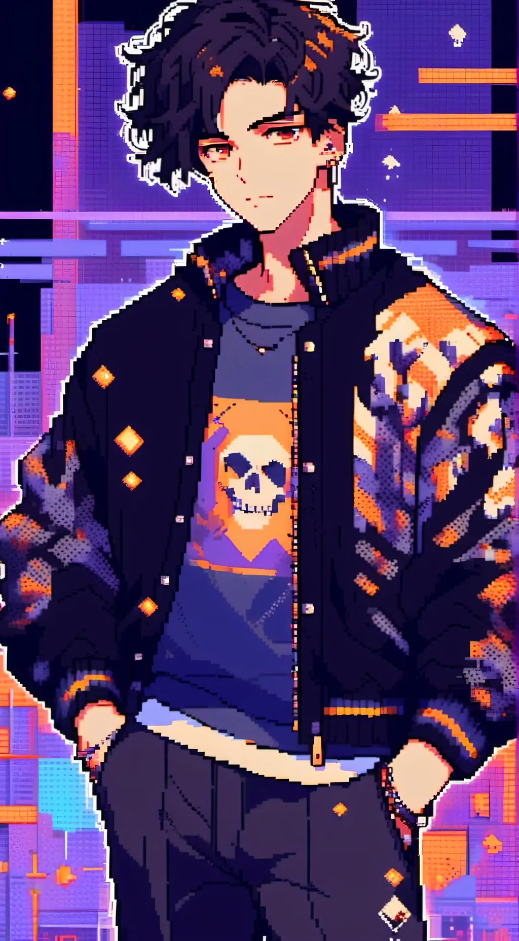 ai character: ash background