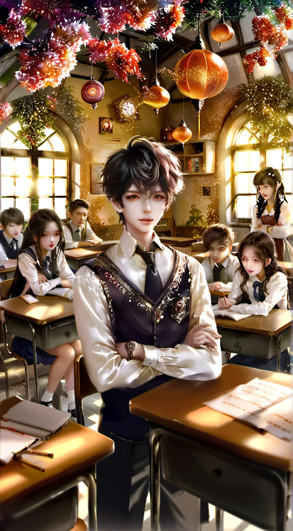 ai character: Classmates background