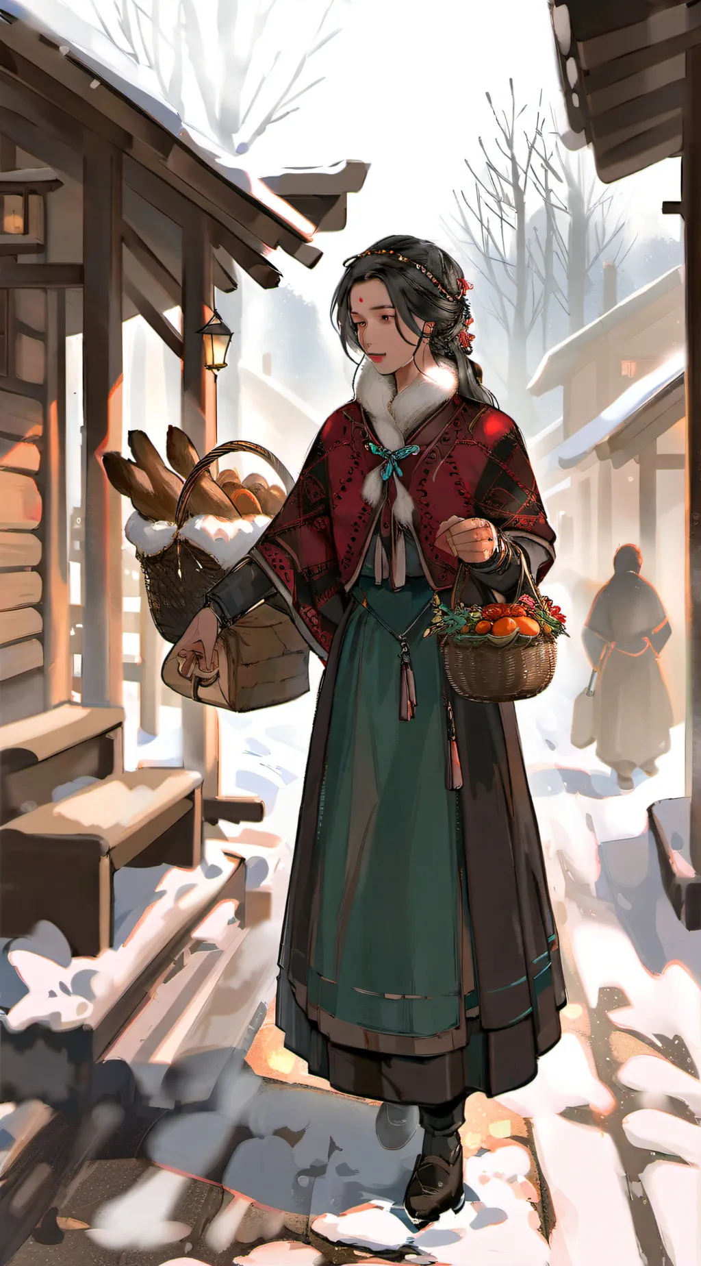 ai character: Aurora background