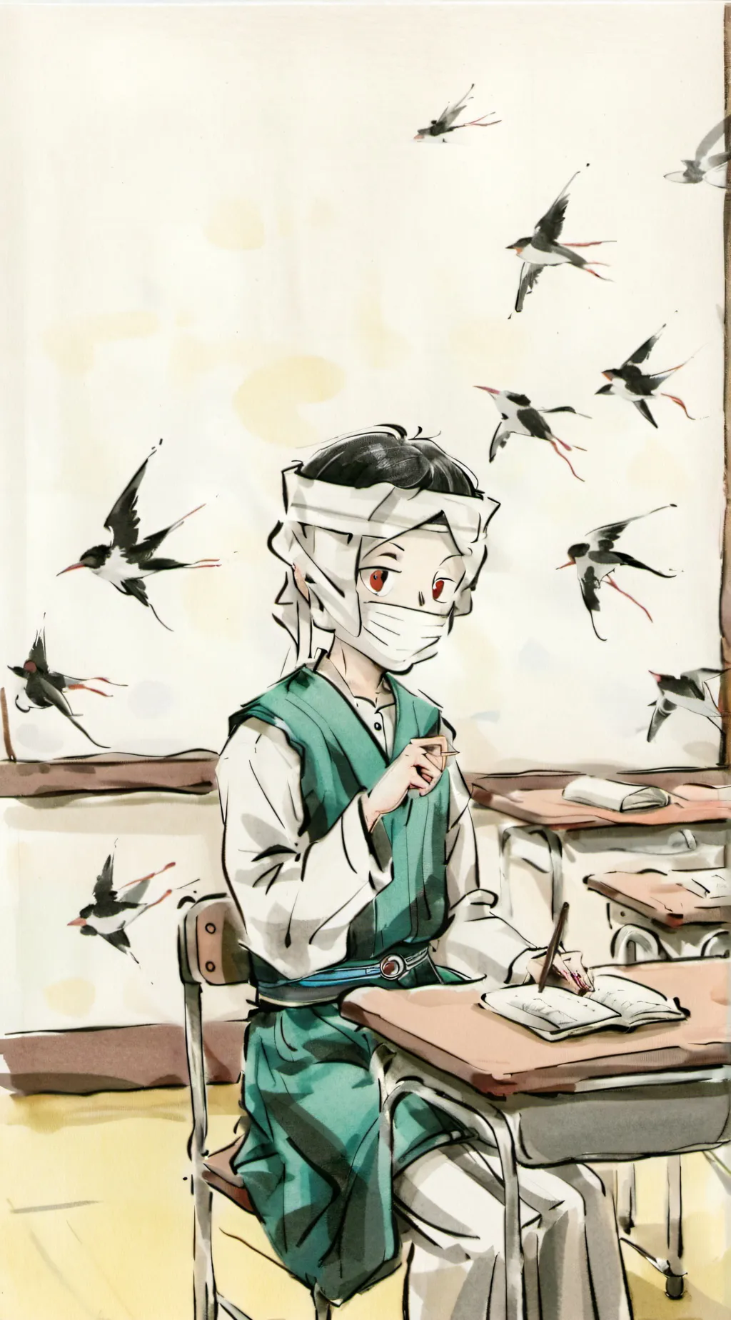 ai character: Class 1-A background