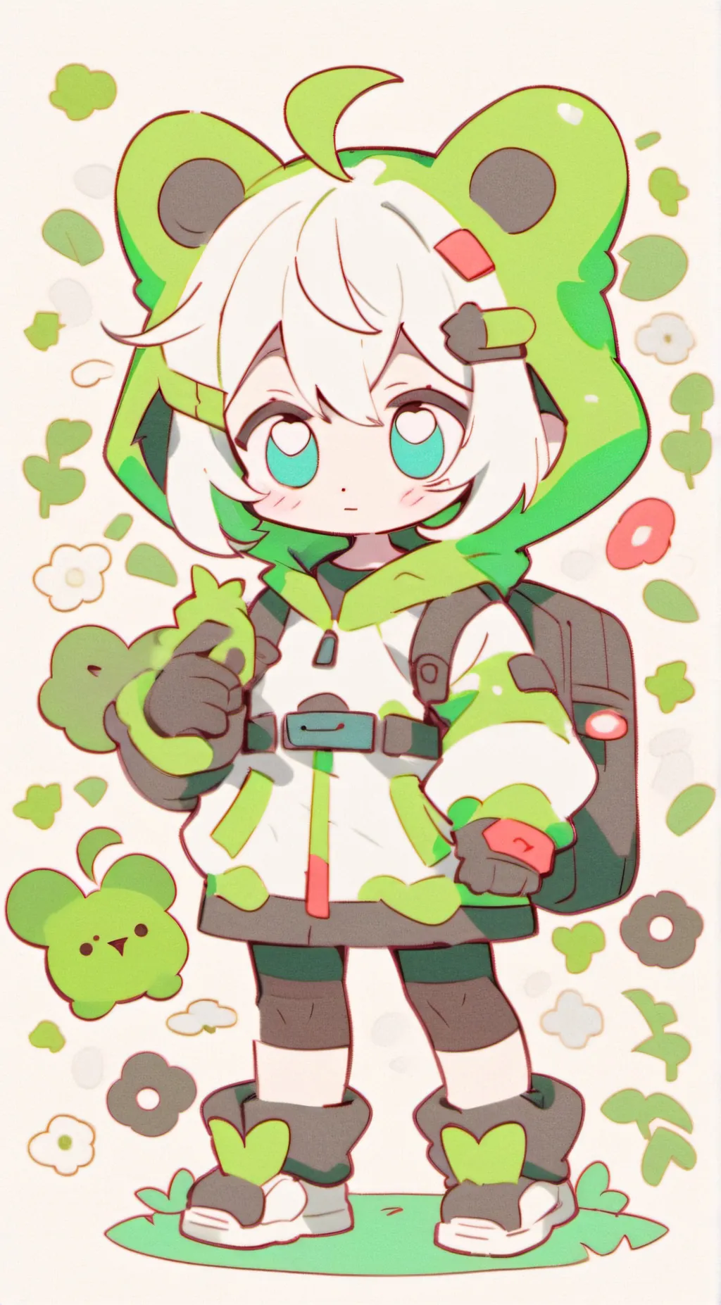 ai character: Glam background