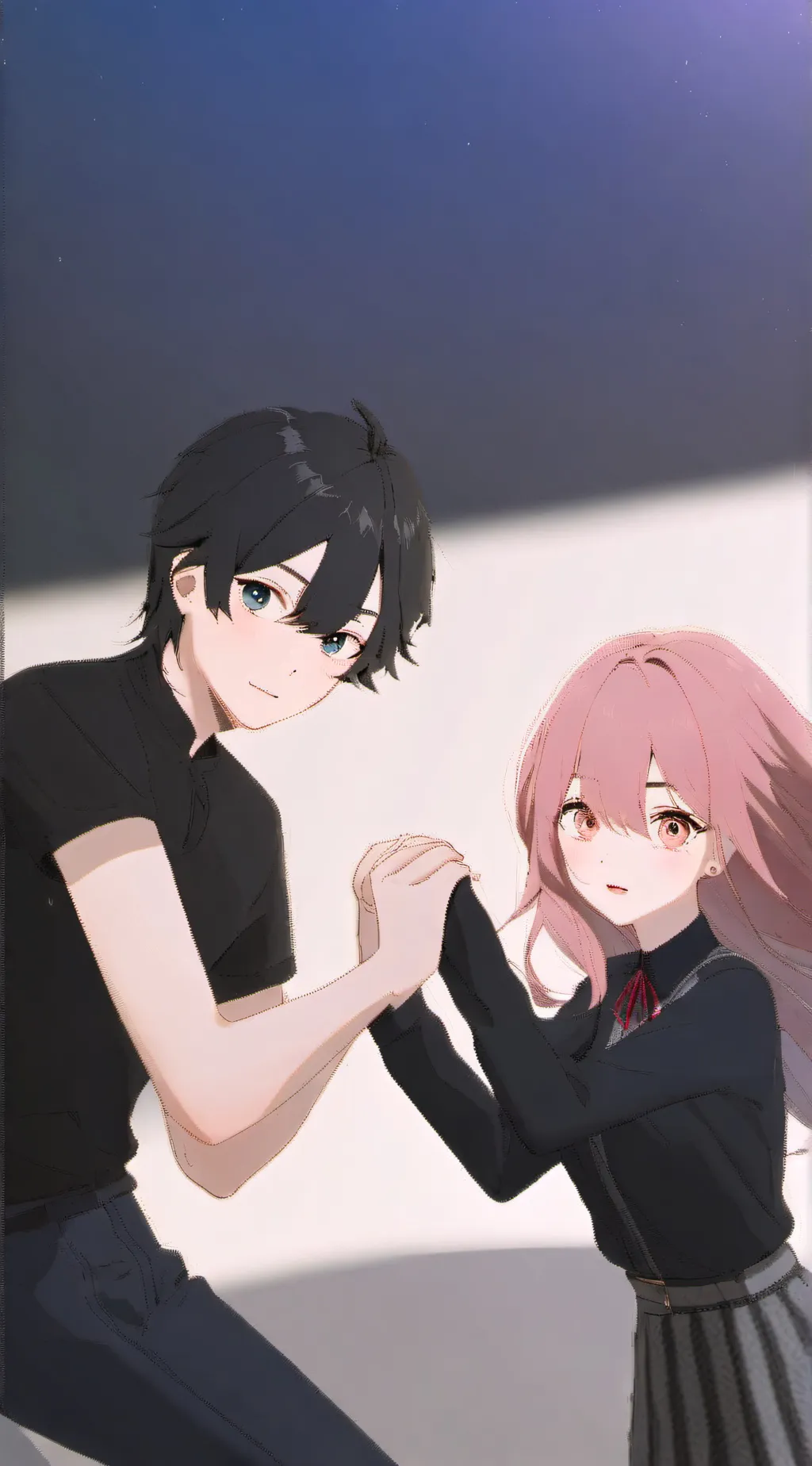 ai character: ana y Juan  background