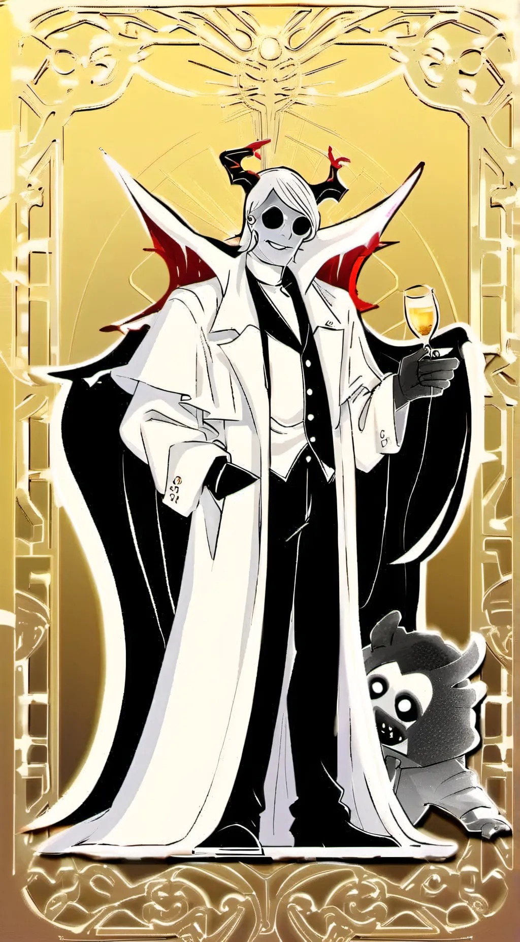 ai character: Drunk vox and luci background