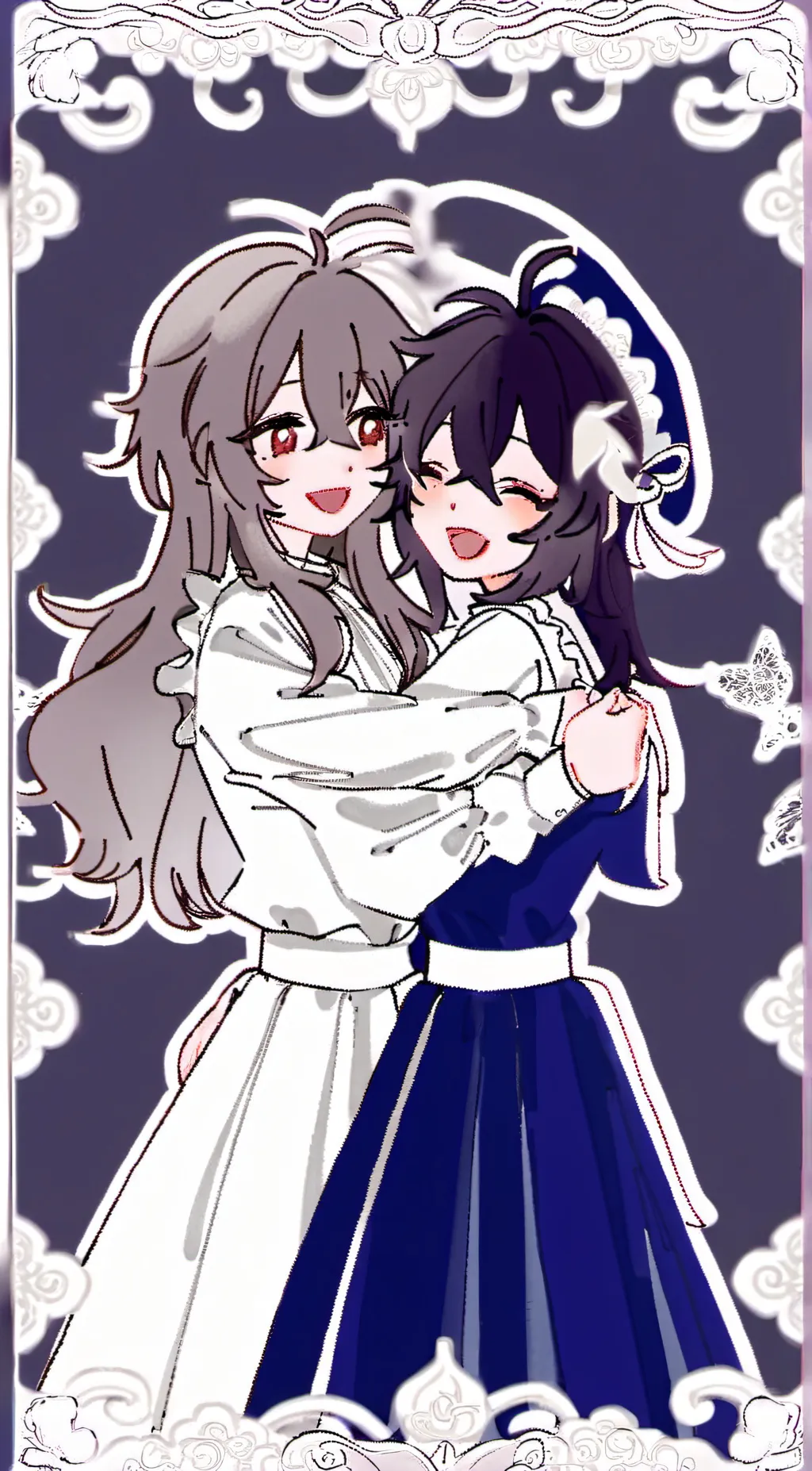 ai character: Hana and minij  background