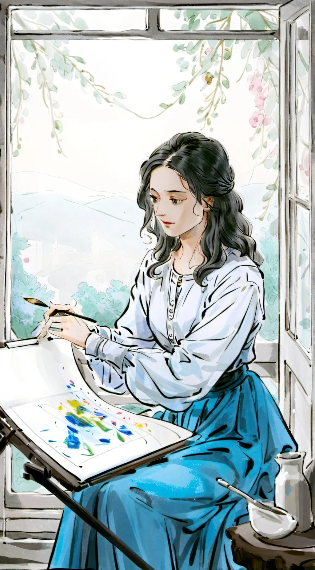 ai character: Aria background