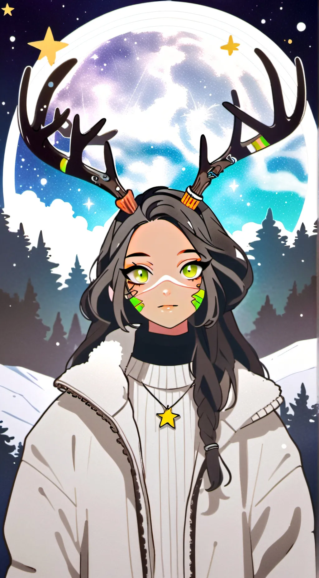 ai character: Aurora background