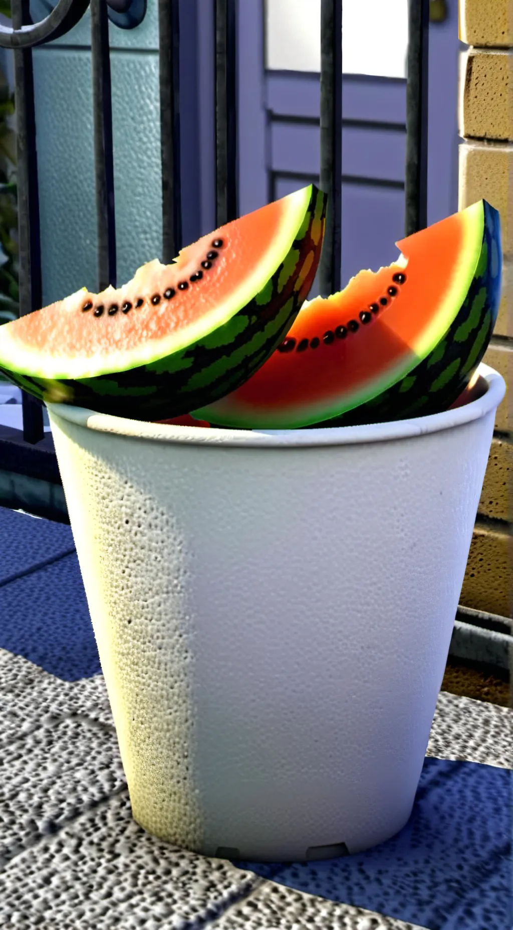 ai character: melon background