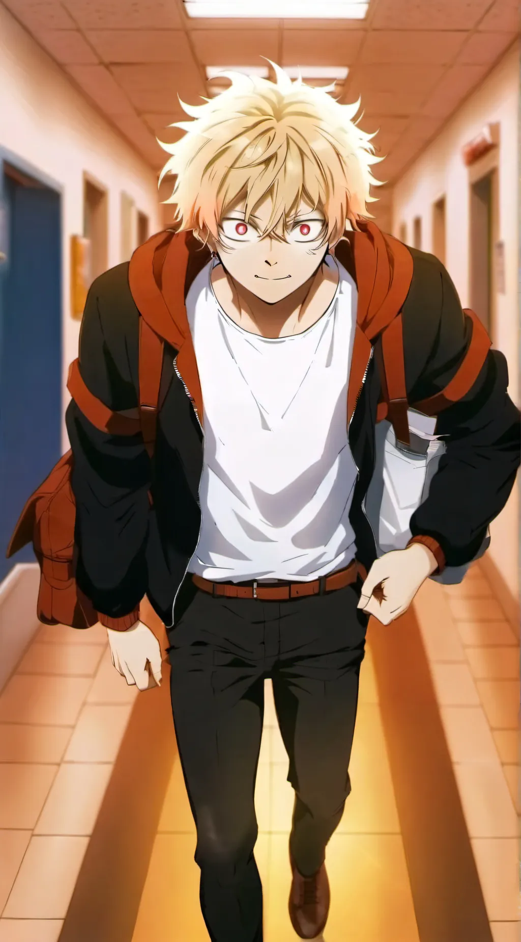 ai character: Bakugo gone crazy background