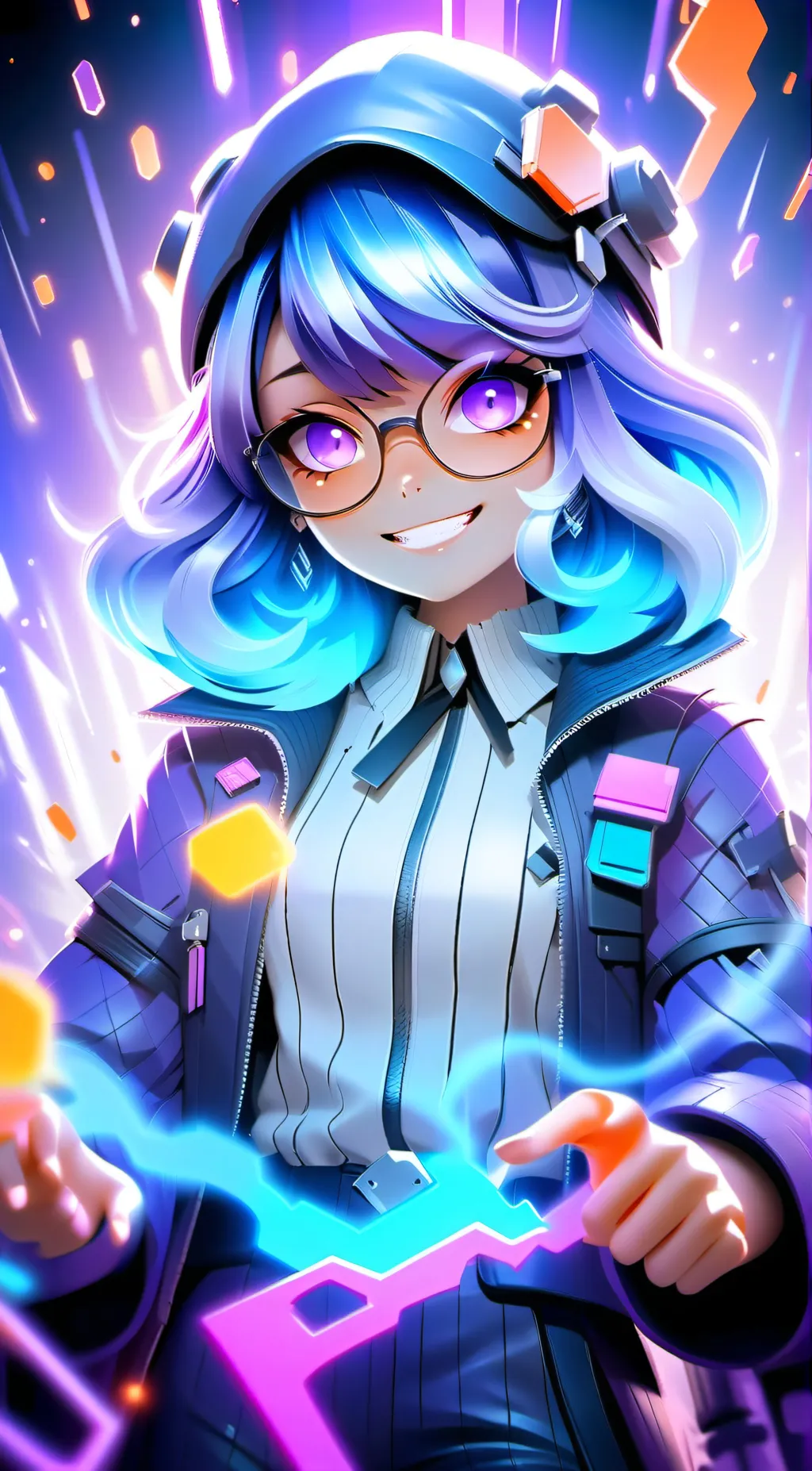 ai character: Uzi background