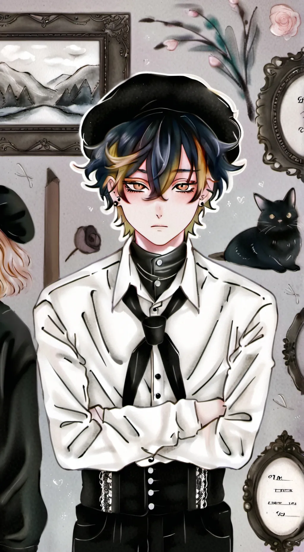 ai character: Nicole  background