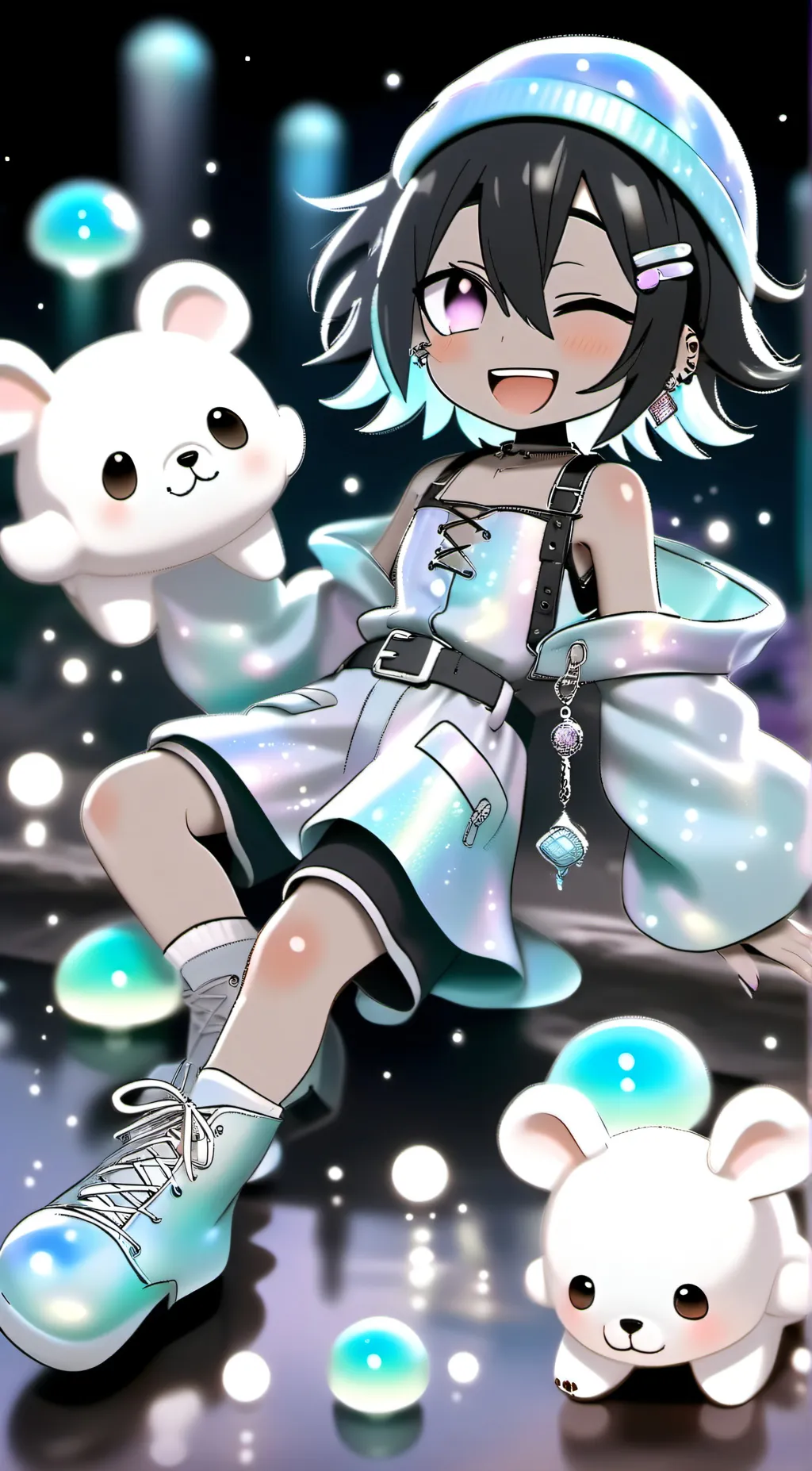 ai character: my mha love eyes background