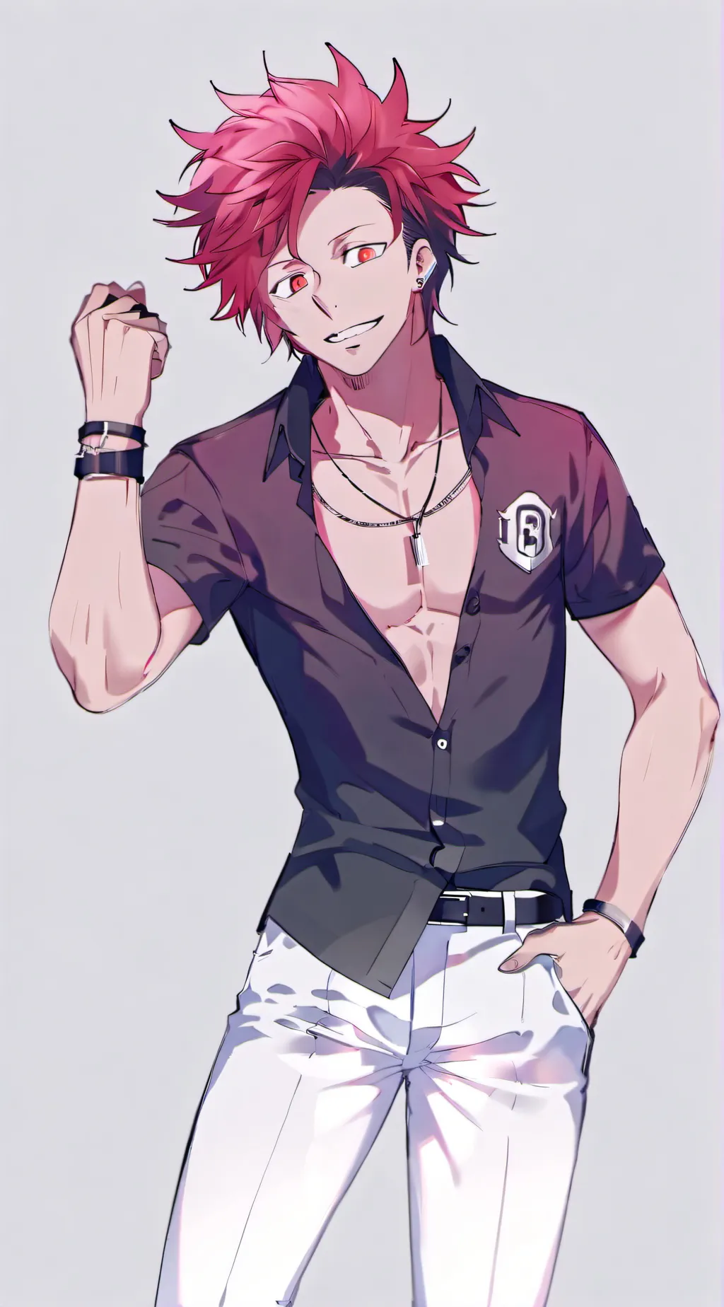 ai character: kirishima  background