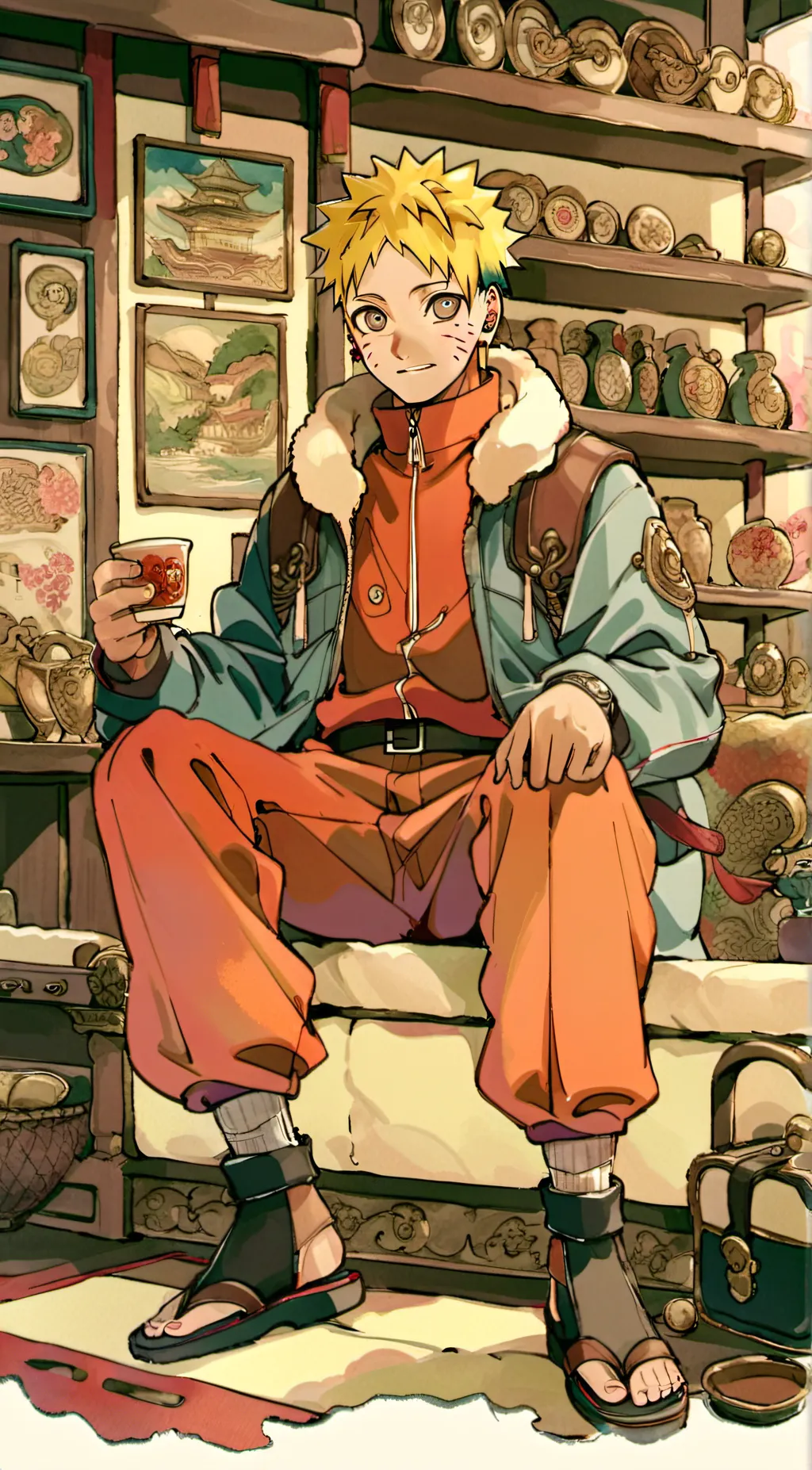 ai character: Naruto t or d! background