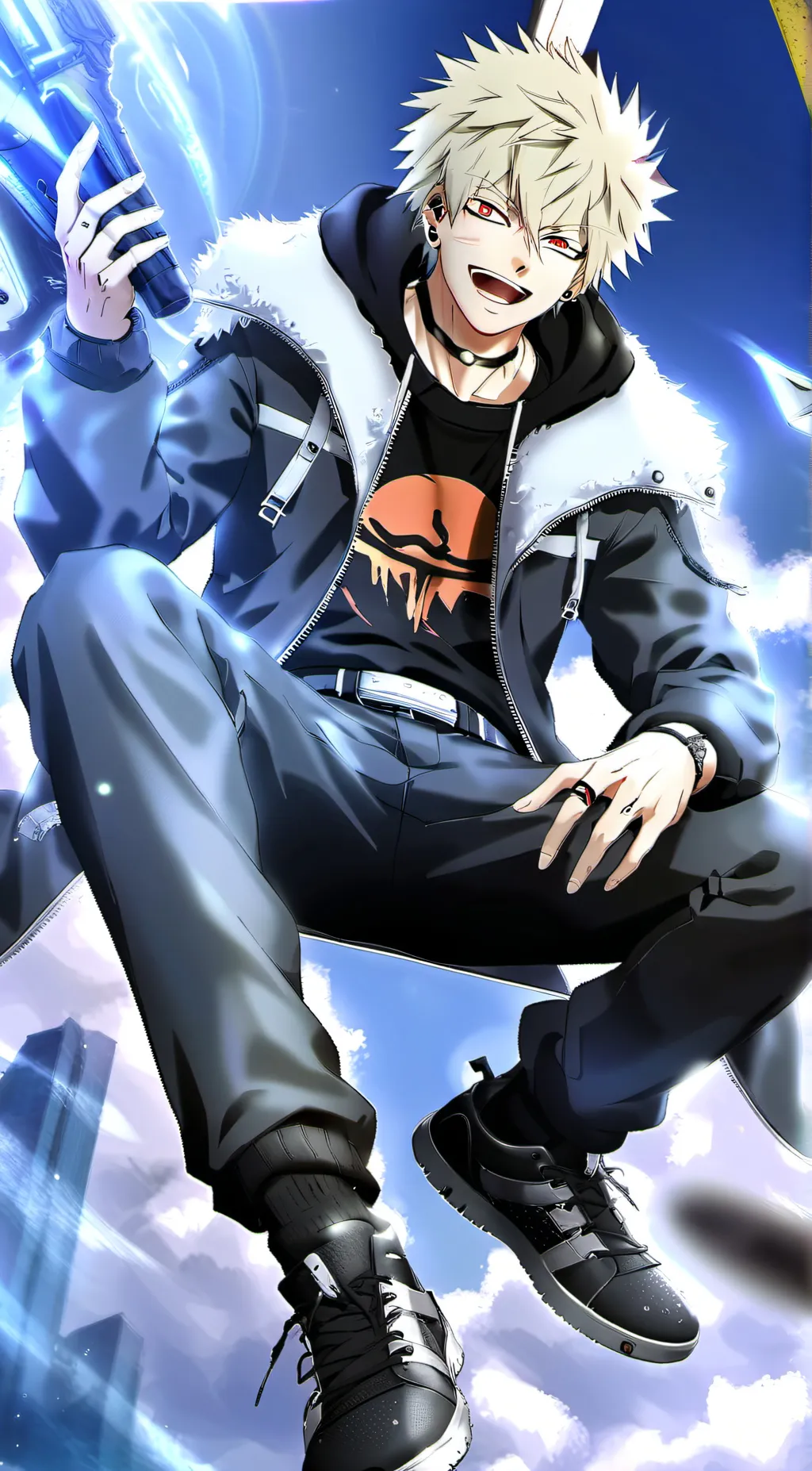 ai character: villain bakugou  background