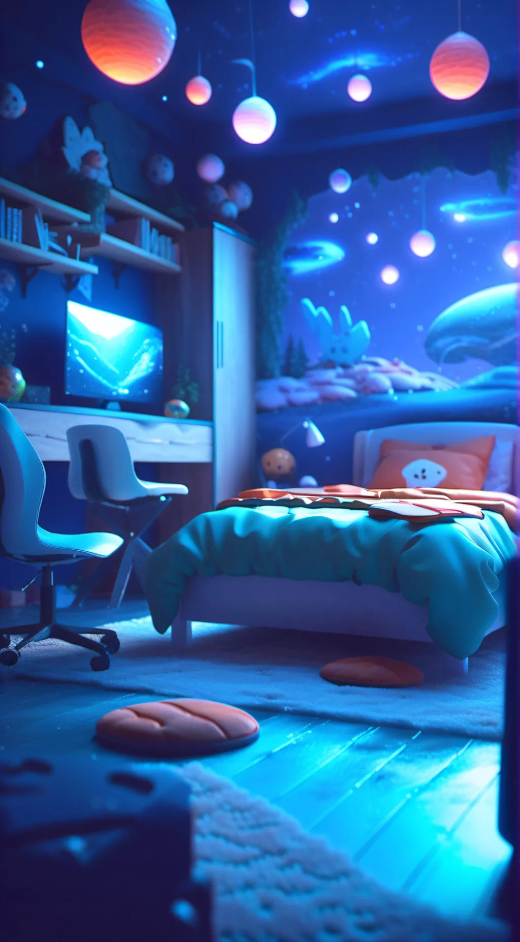 ai character: Momo X Shoto  background