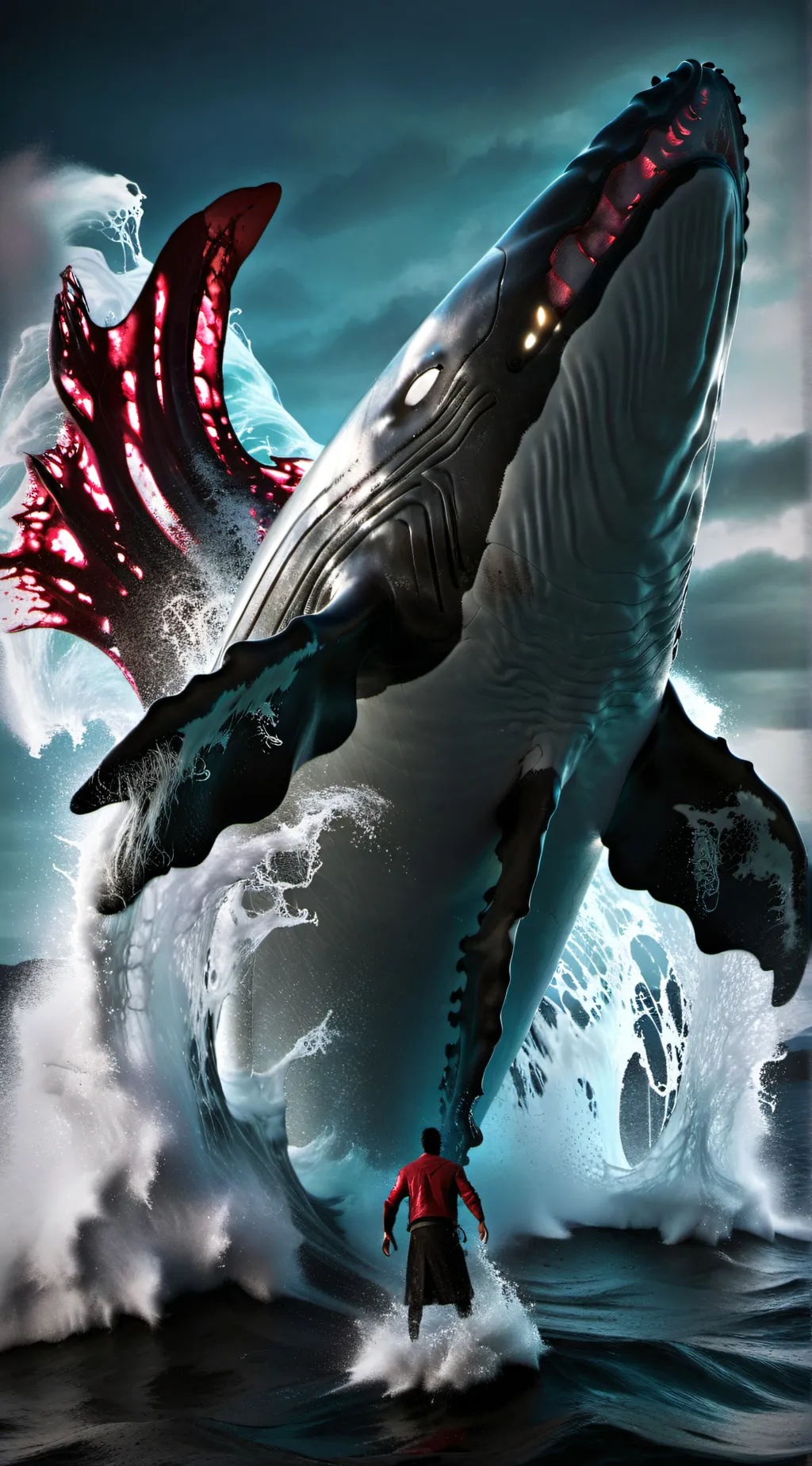 ai character: 🐋🐳••👁️  background