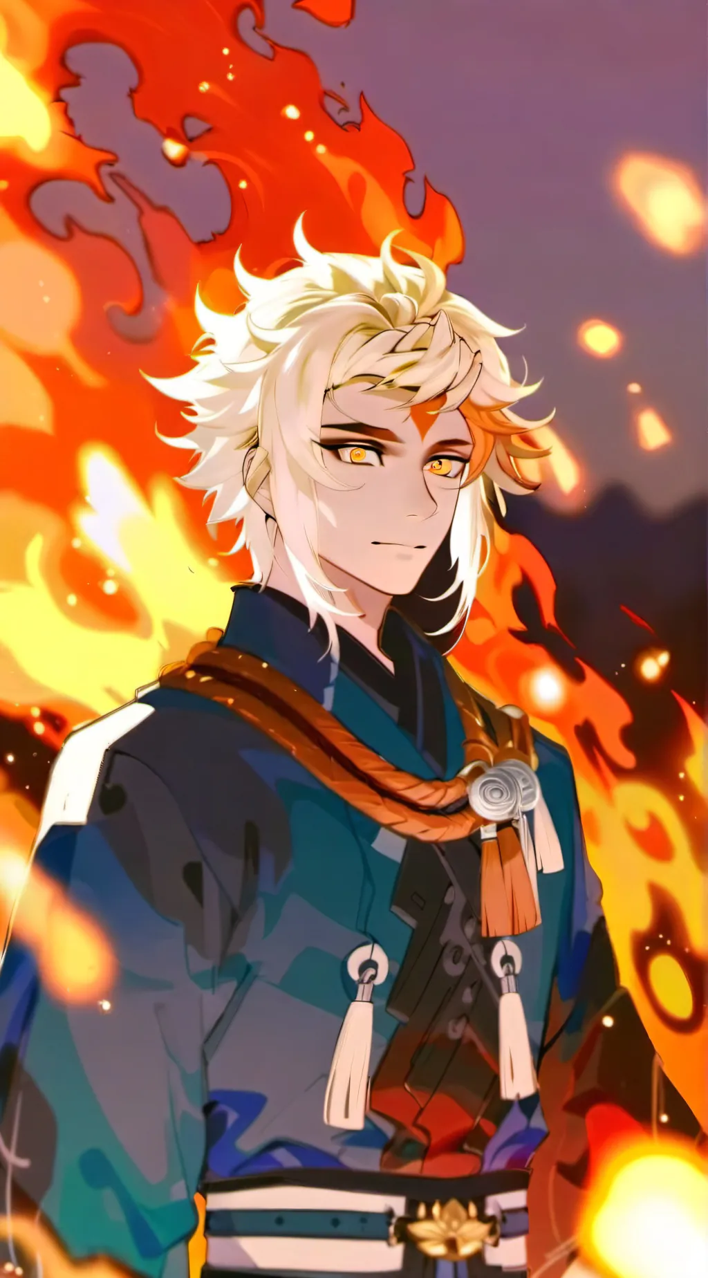 ai character: KNY SWAP AU  background