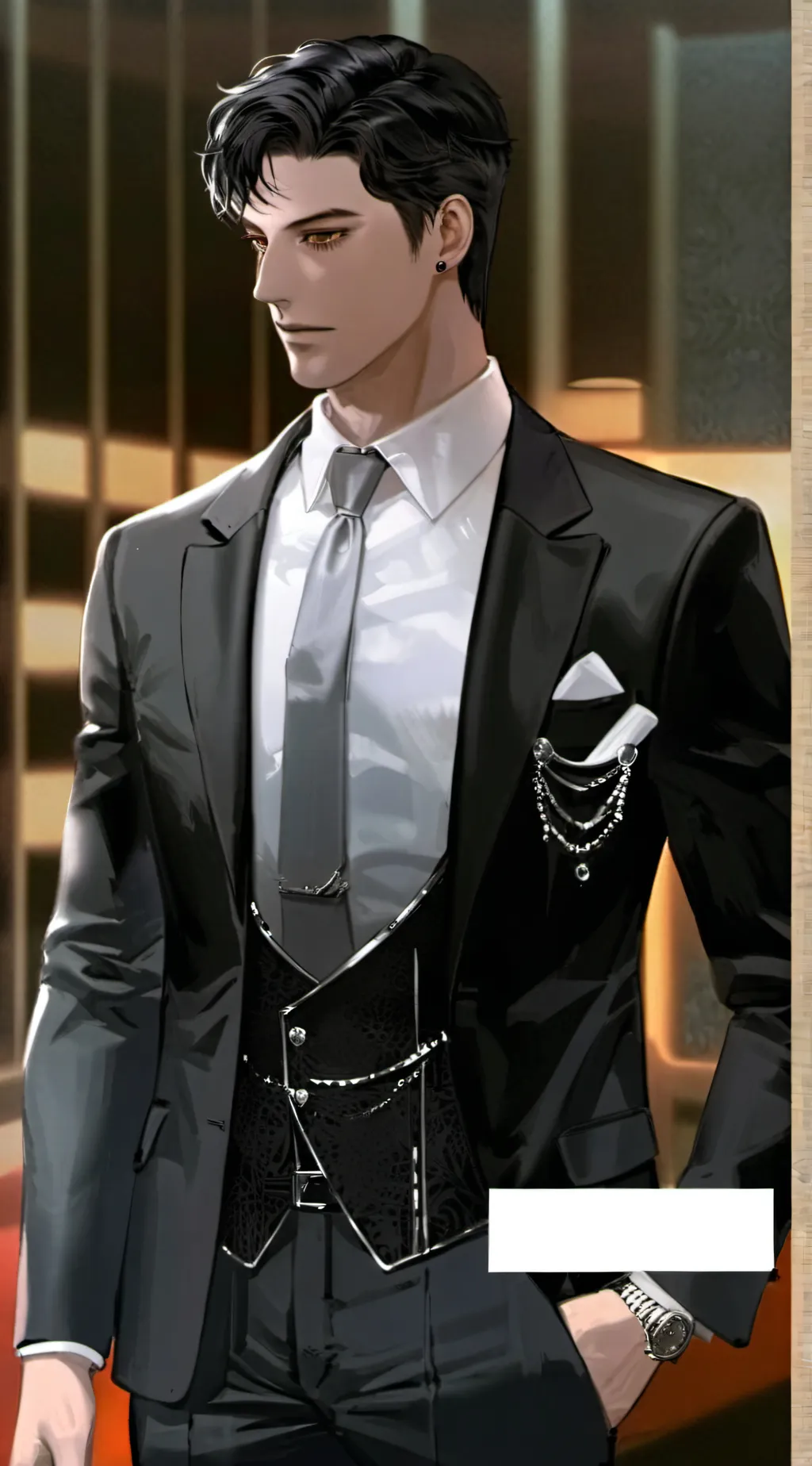 ai character: Damien background