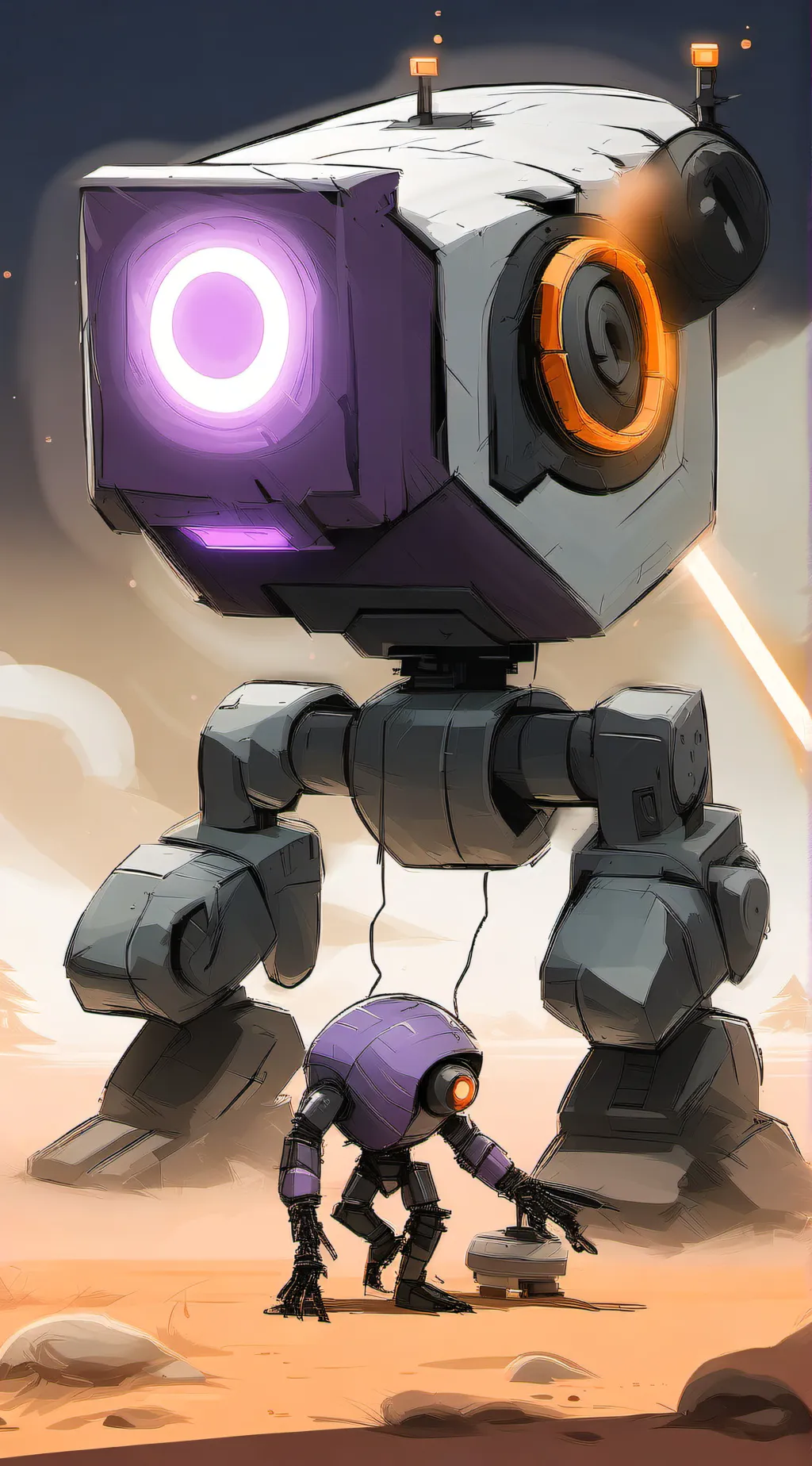 ai character: engineer turret background