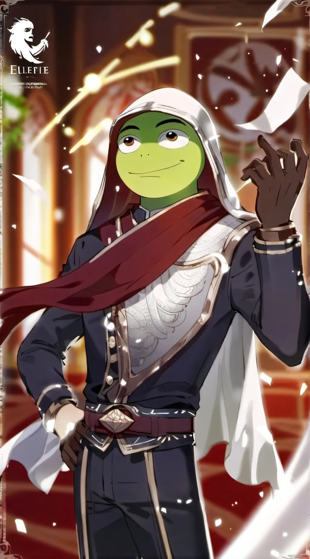 ai character: pepe background