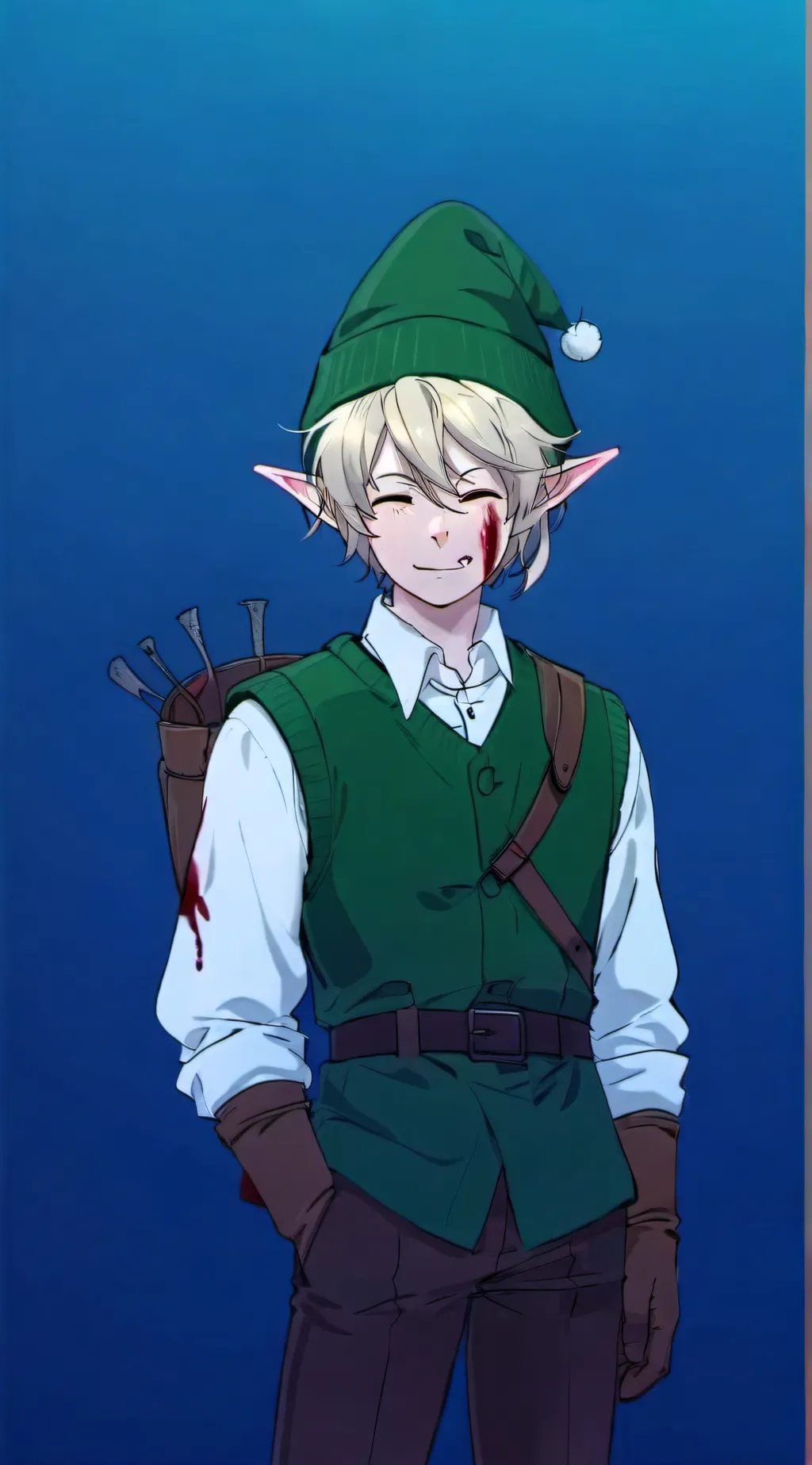 ai character: BEN drowned :3 background