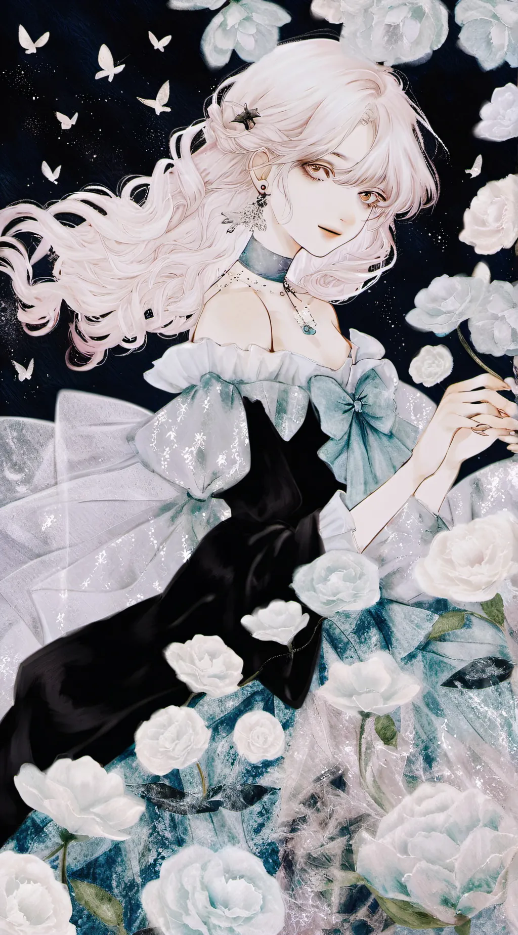 ai character: •|•|salish|•|• background