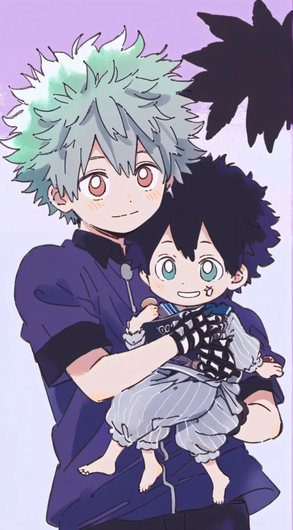 ai character: Mha baby background