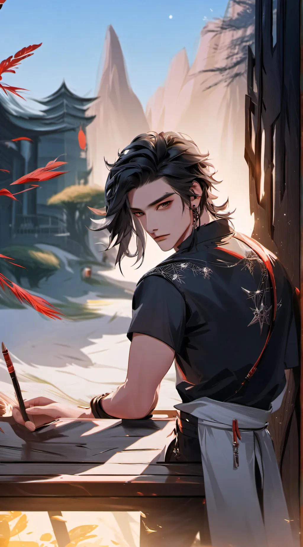 ai character: carson quah  background