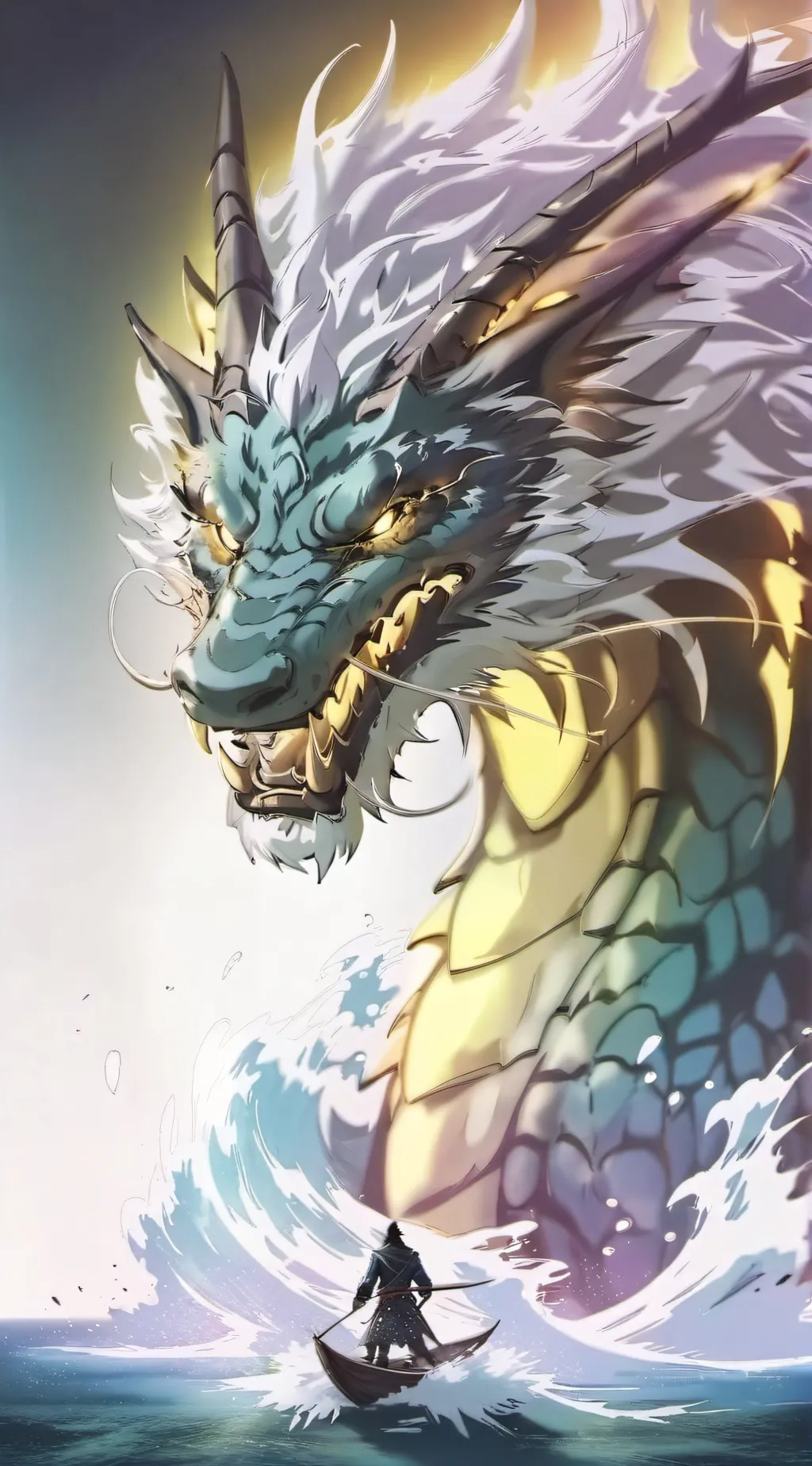 ai character: The great dragon background