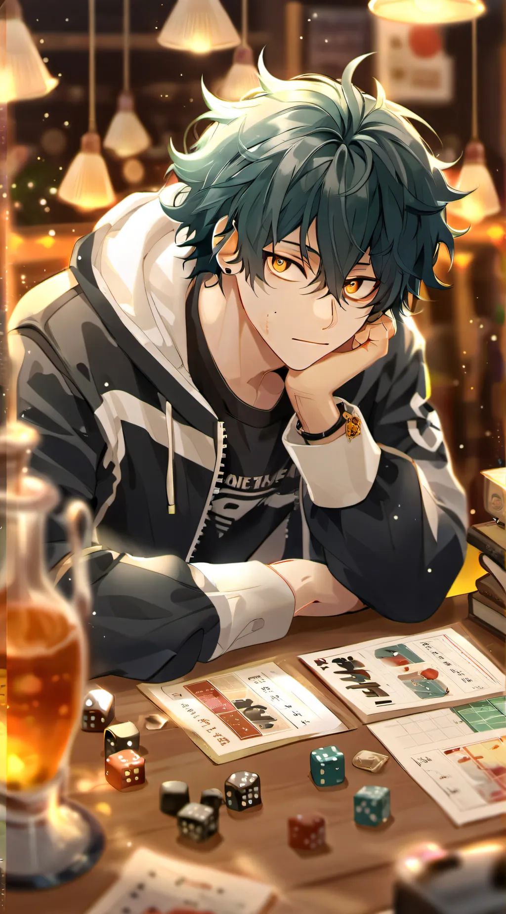 ai character: MHA in backrooms background