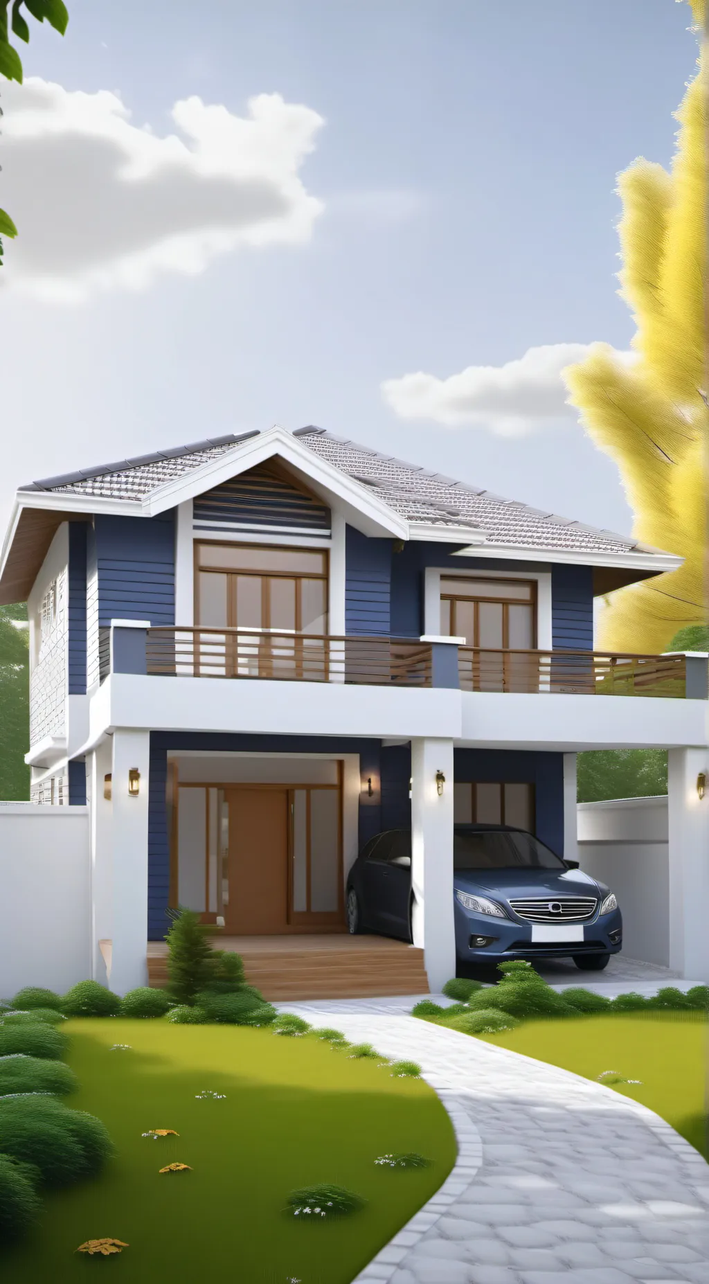 ai character: a house background