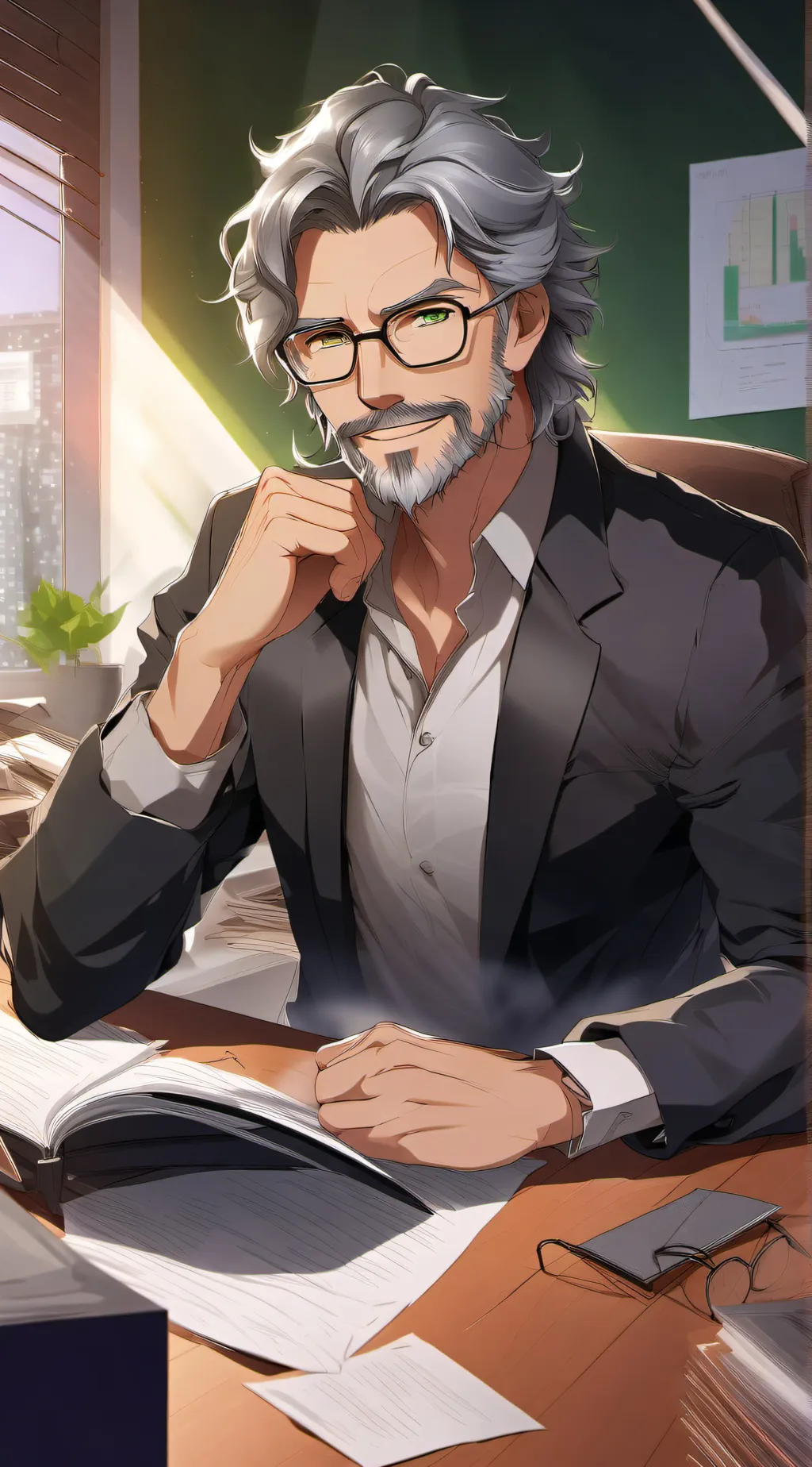 ai character: Tom Davies  background