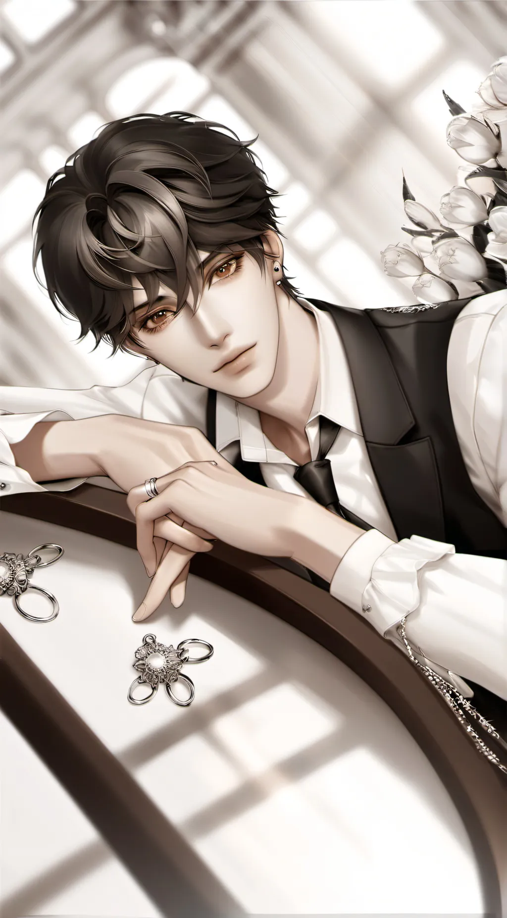 ai character: kai fire background