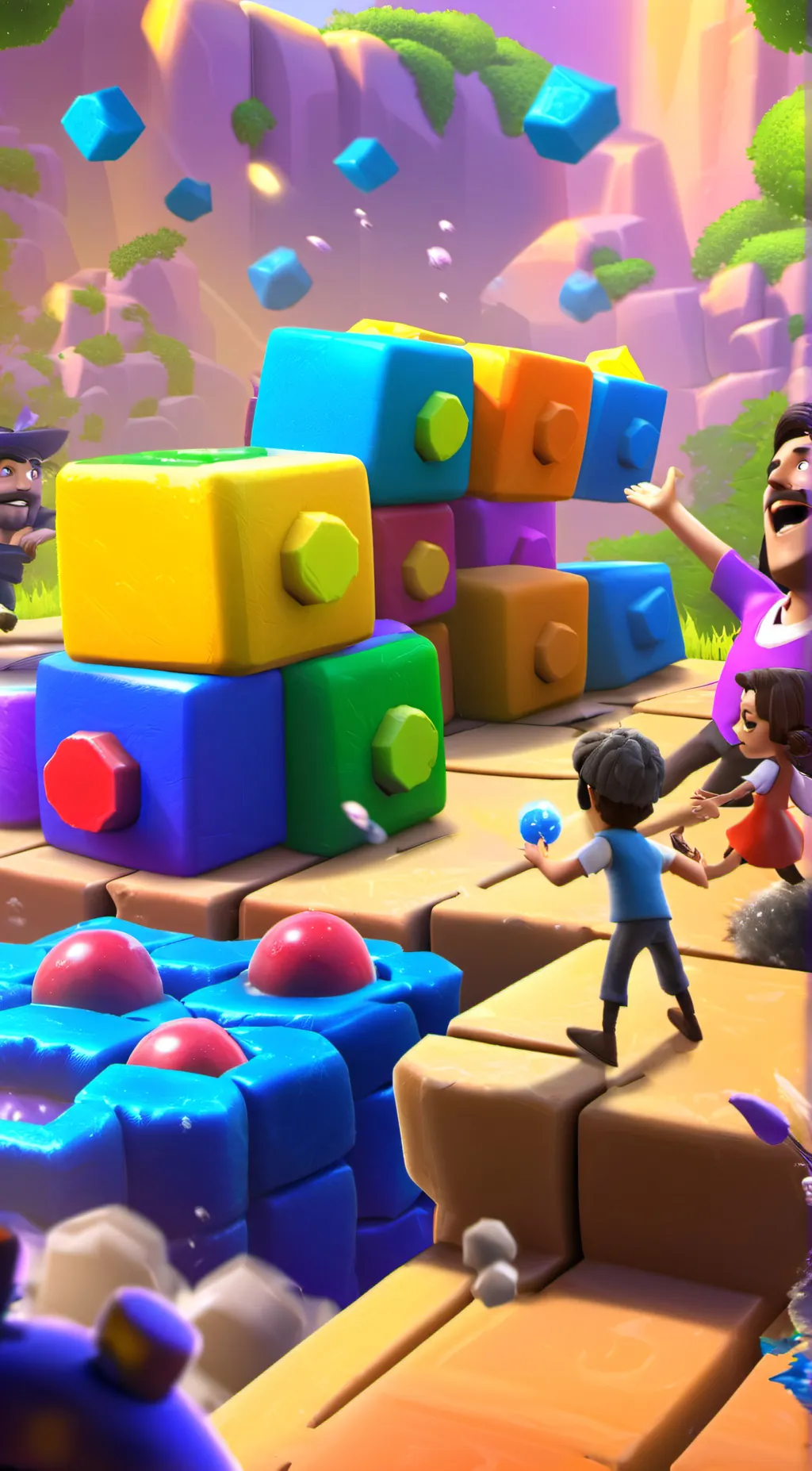 ai character: video game background