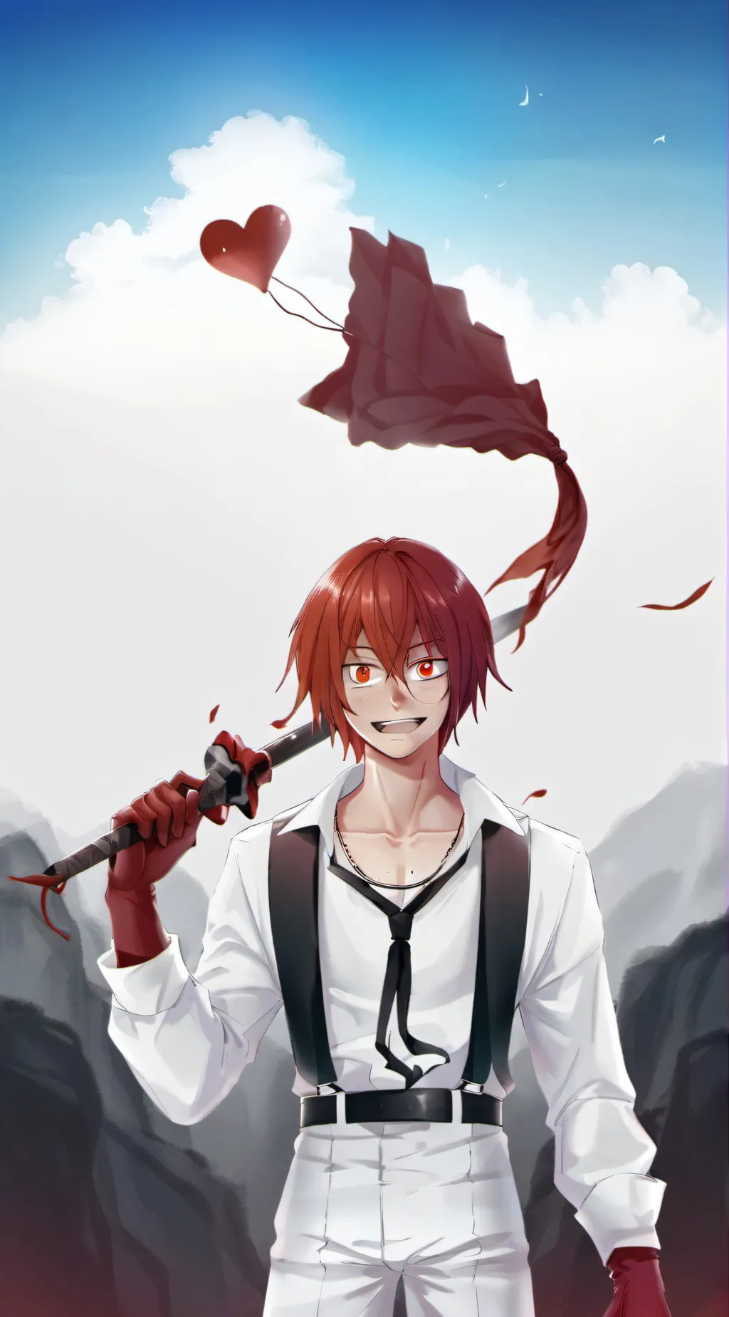 ai character: Kirishima  background
