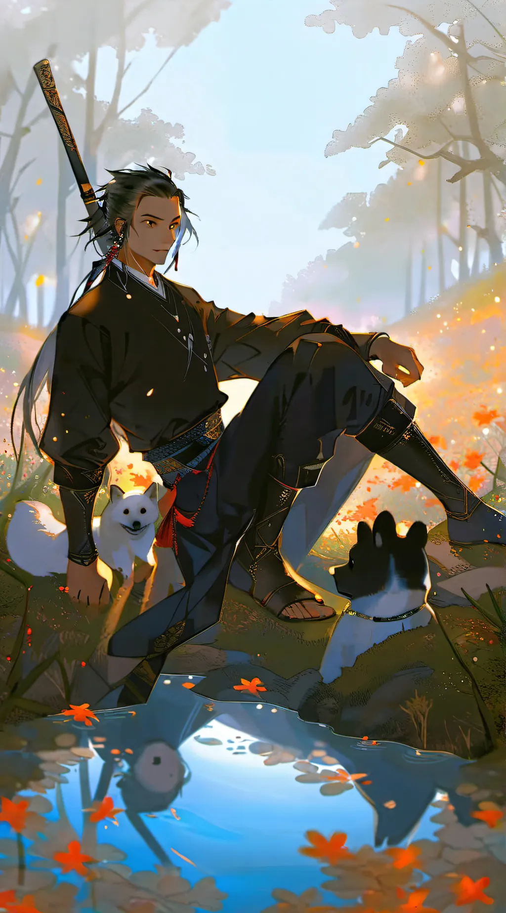 ai character: "Demon Slayer" KNY background