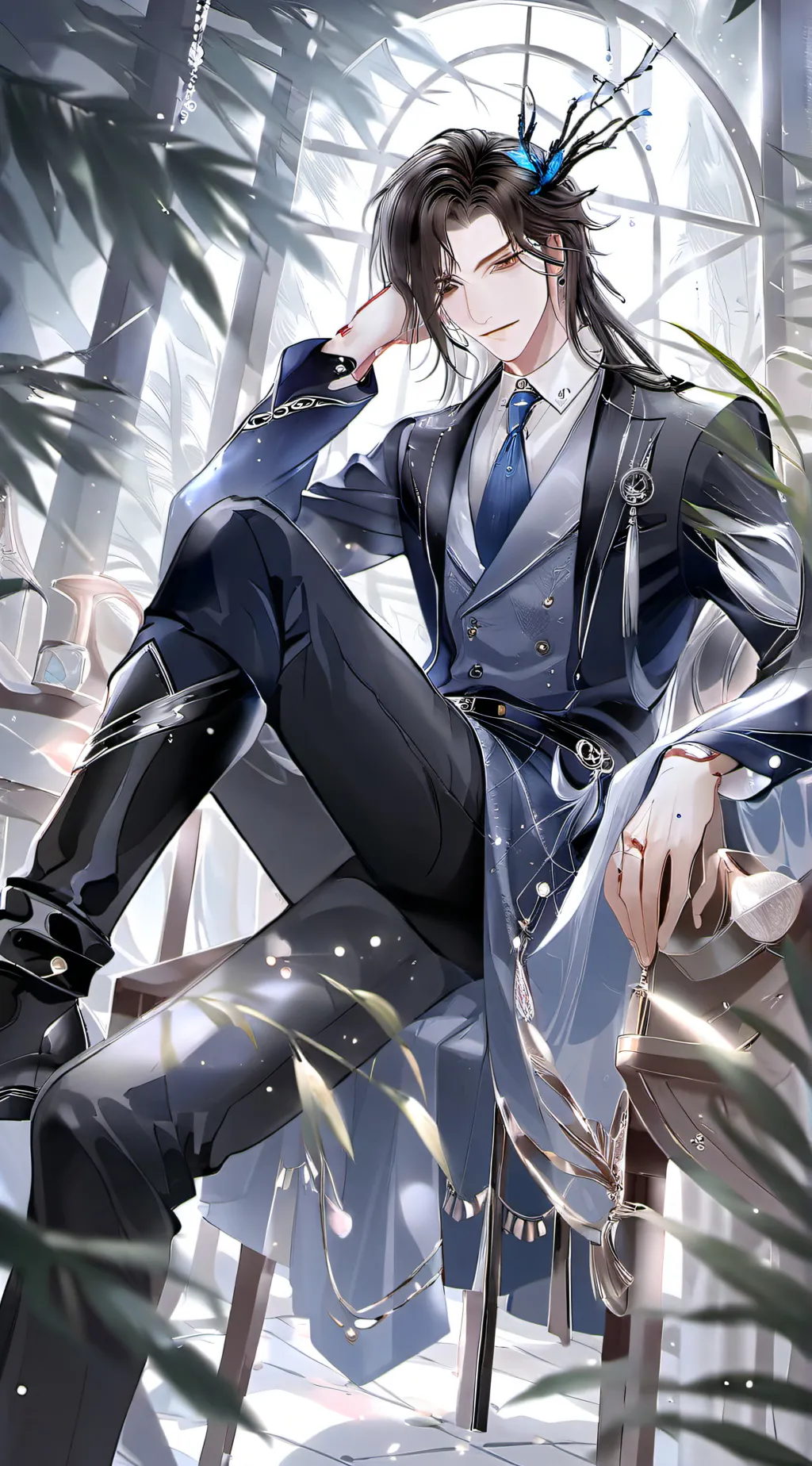 ai character: Smile infection  background