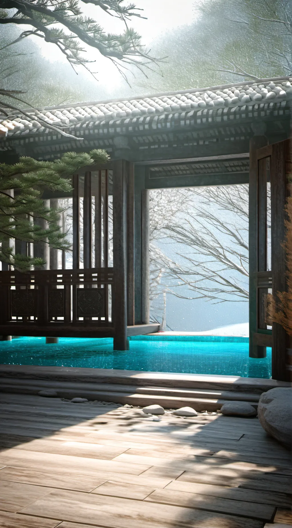 ai character: TADC Pool Party background