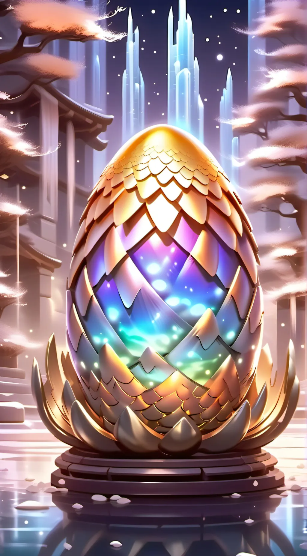 ai character: the dragon egg background