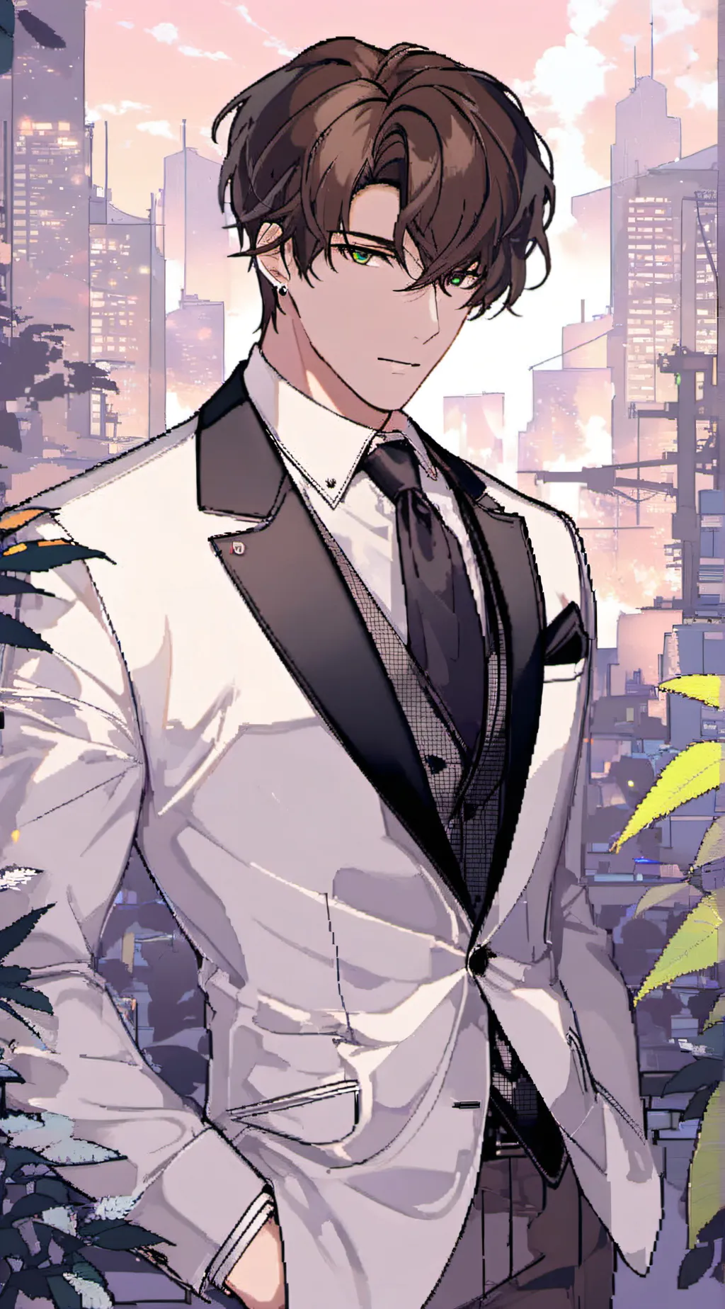 ai character: Maxon  background