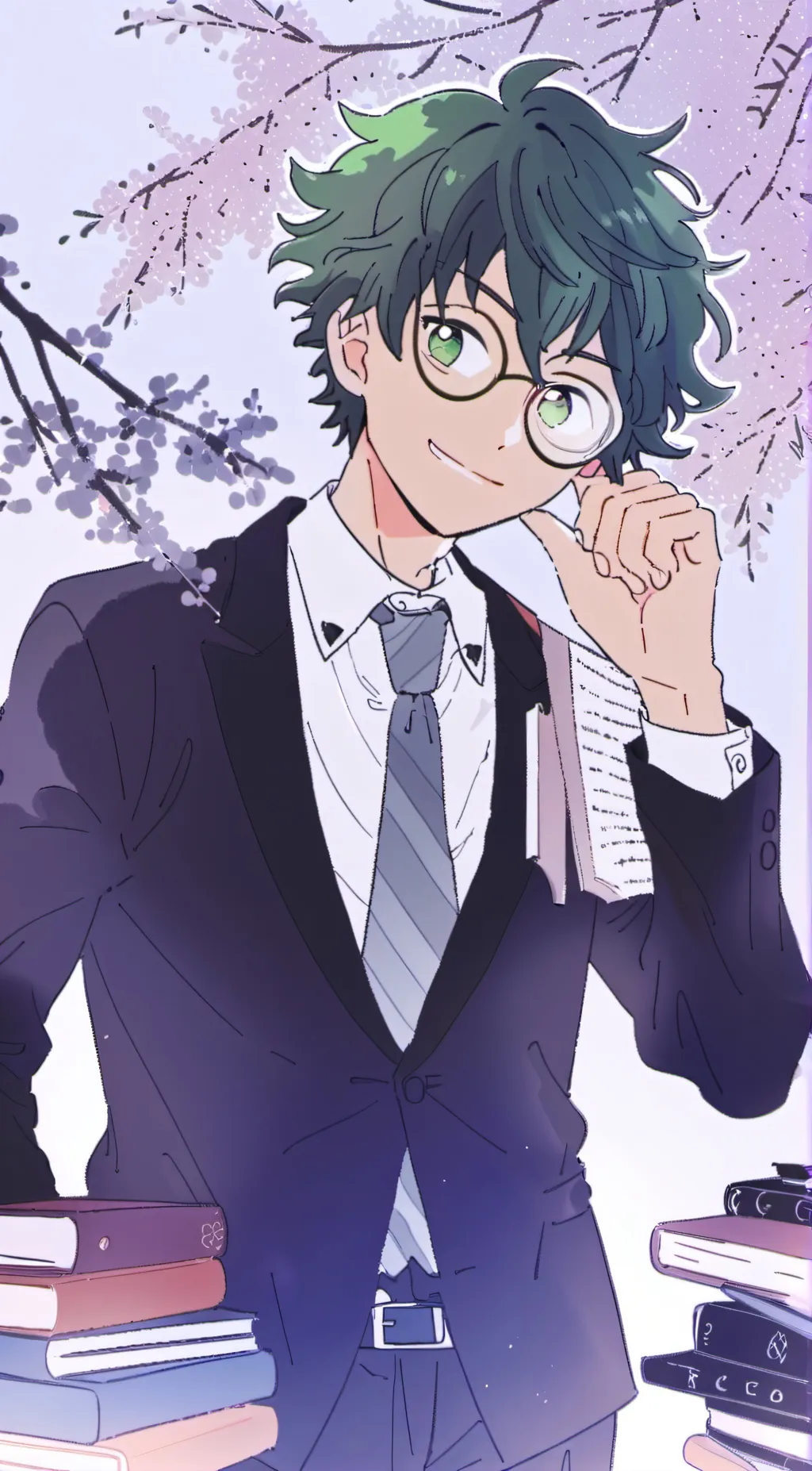 ai character: Mha (your deku) background