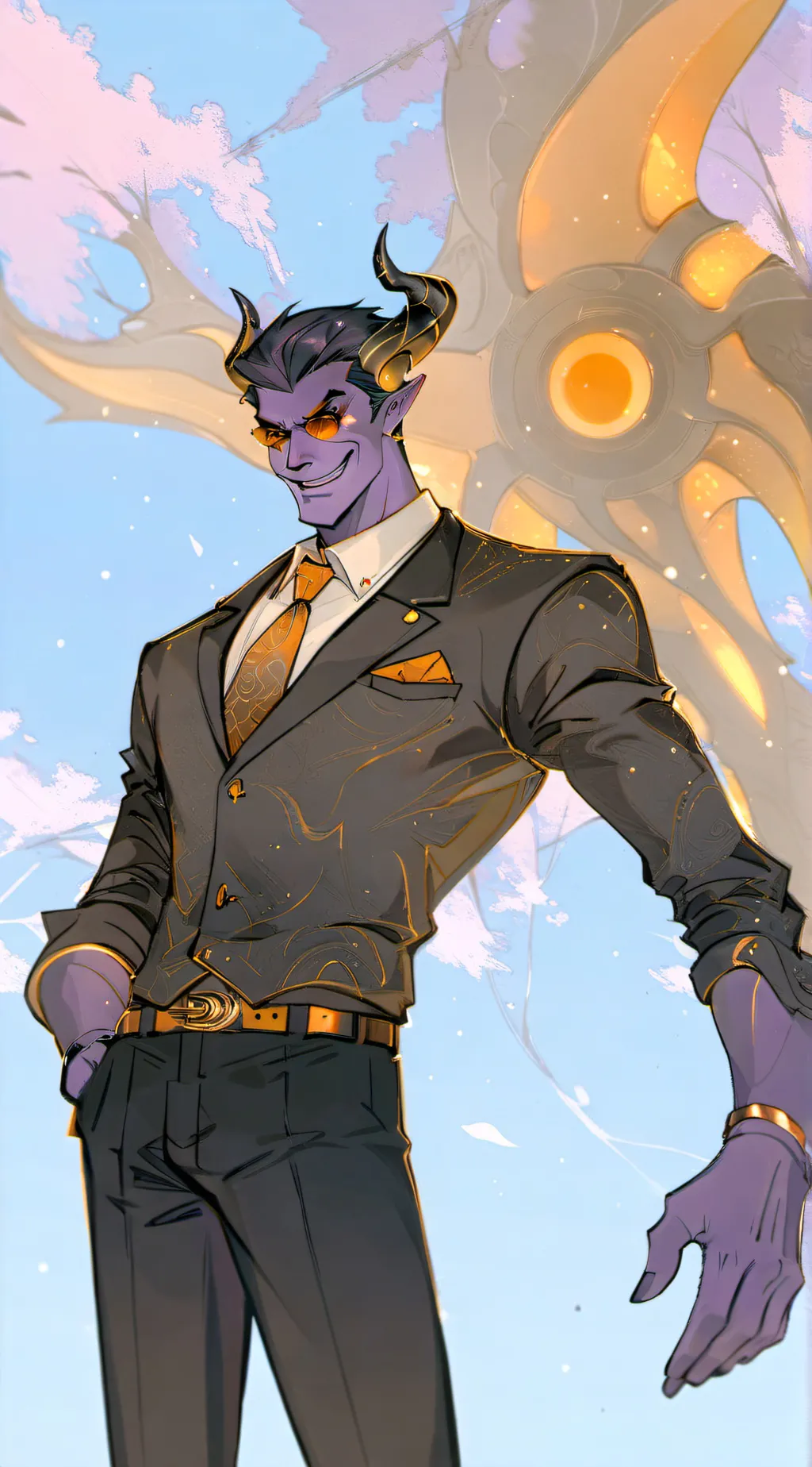 ai character: daddy dearist  background