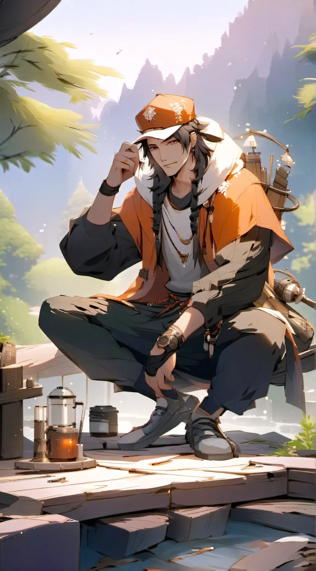 ai character: ..... background