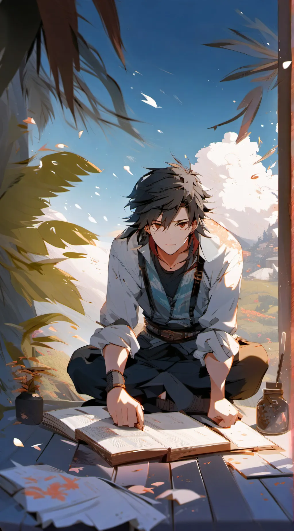 ai character: Leo background