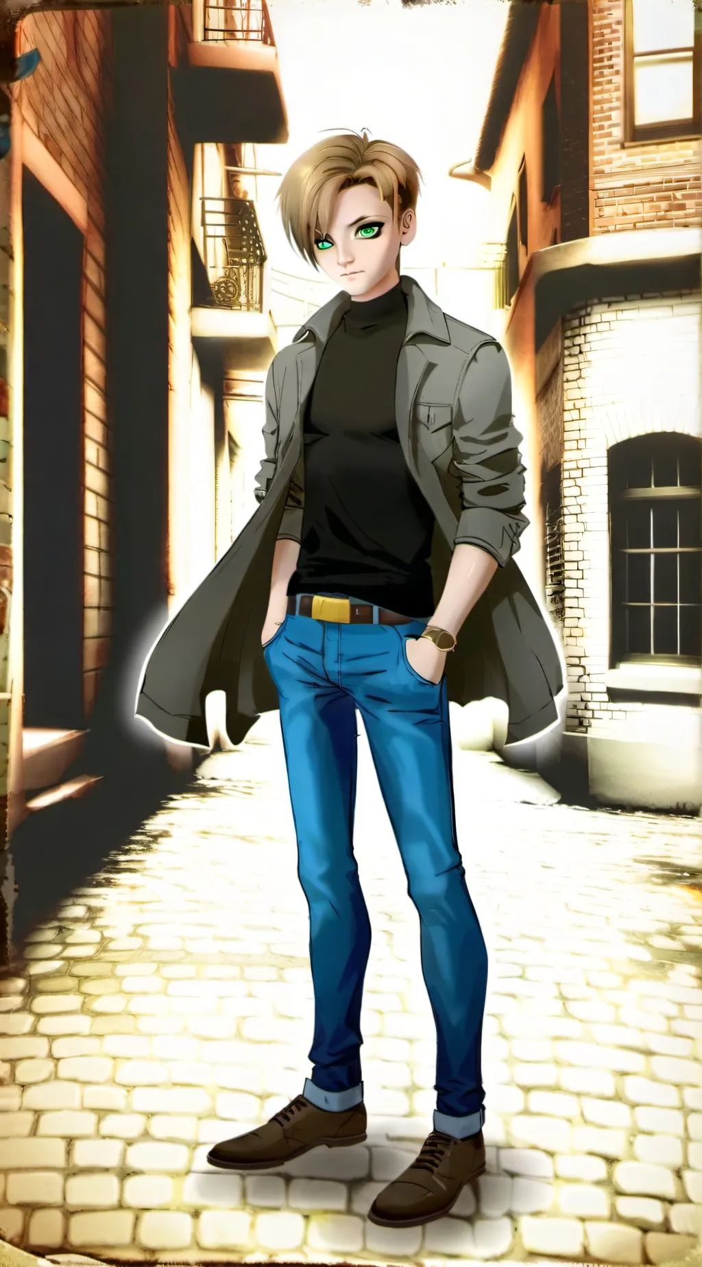 ai character: Adrien  background