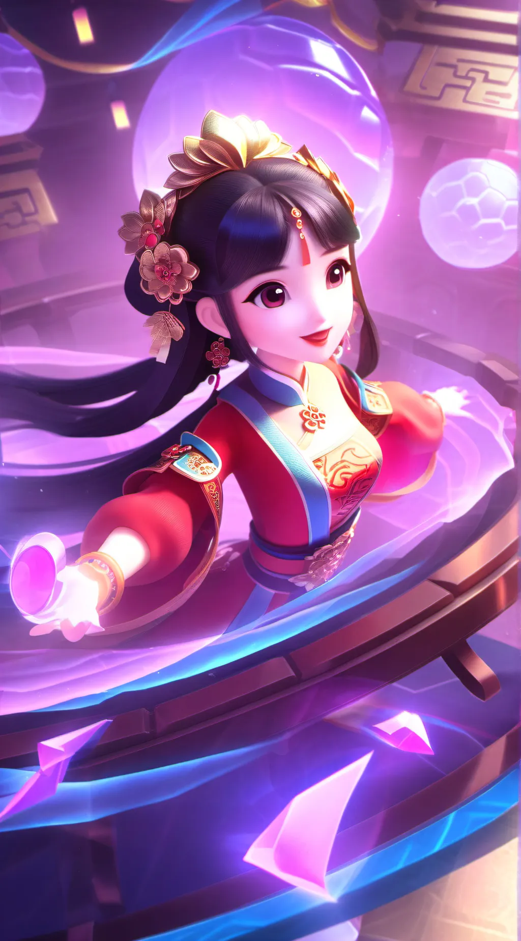 ai character: Dua jing shî background