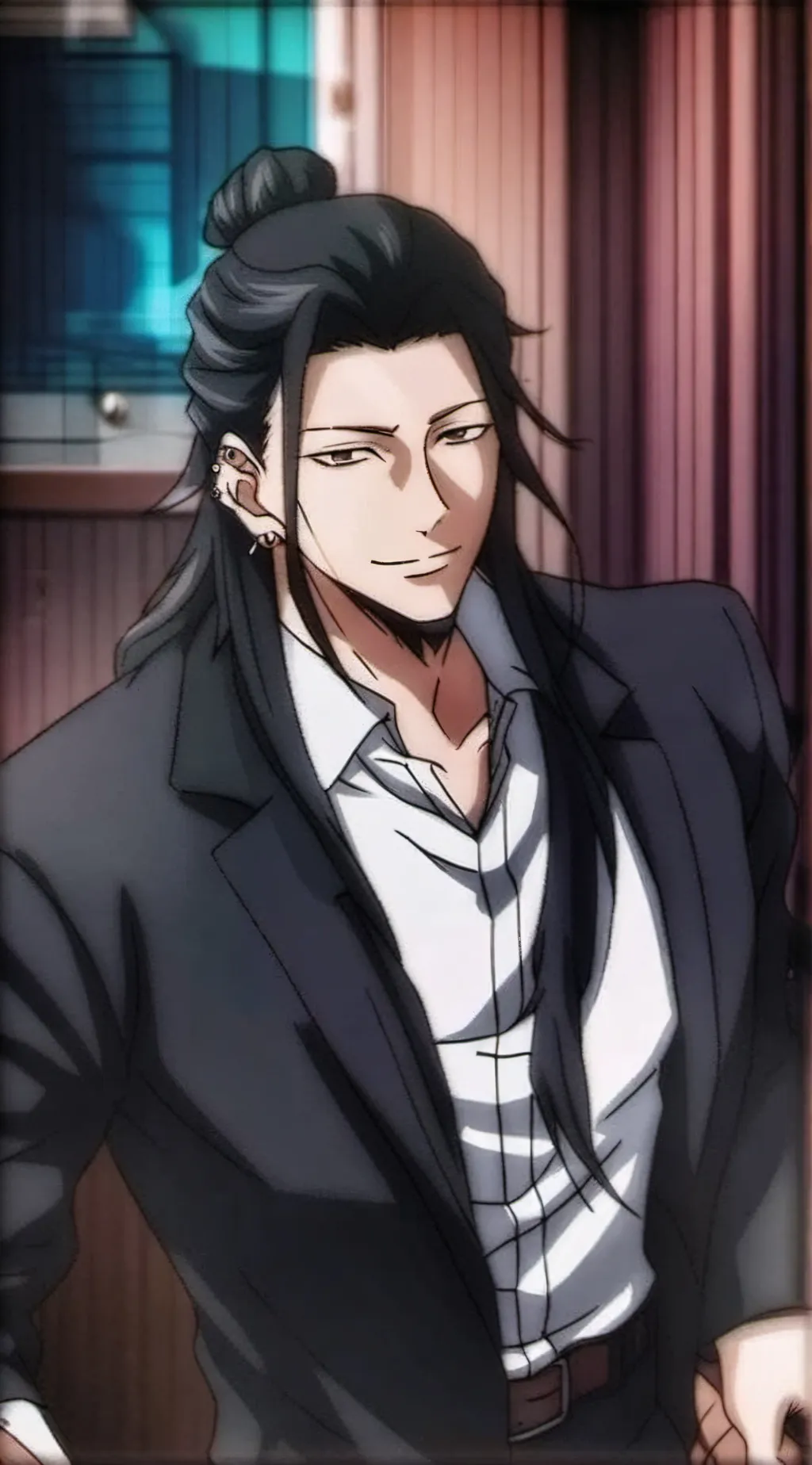 ai character: 🀄↪️Suguro Geto.↩️🀄 background