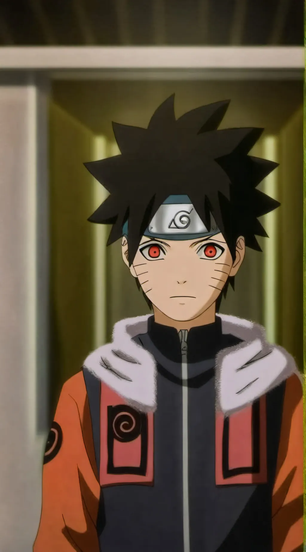 ai character: Saruto uzumaki background